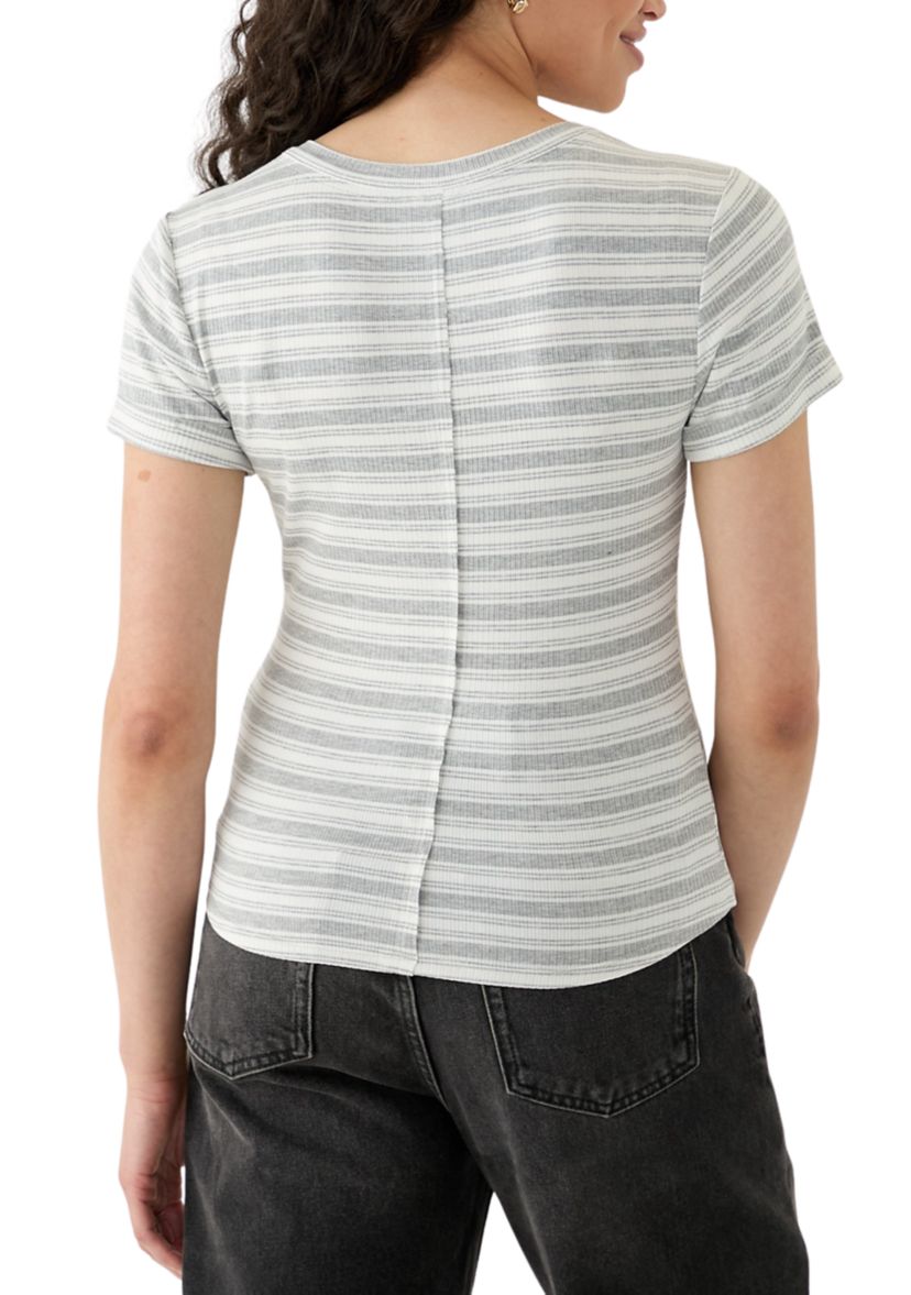 Womens Front Button T-Shirt