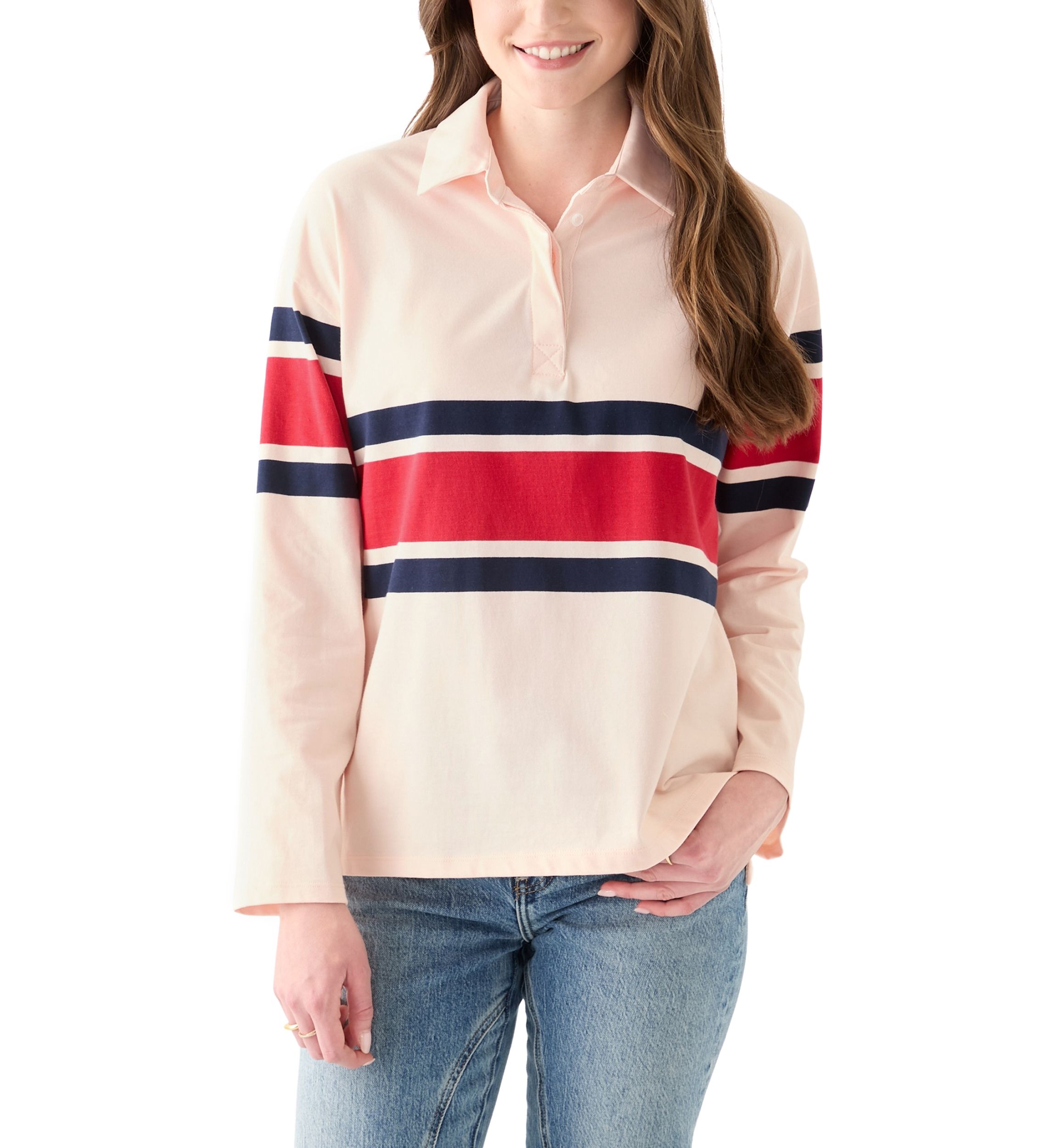 Womens Rugby Polo Pullover
