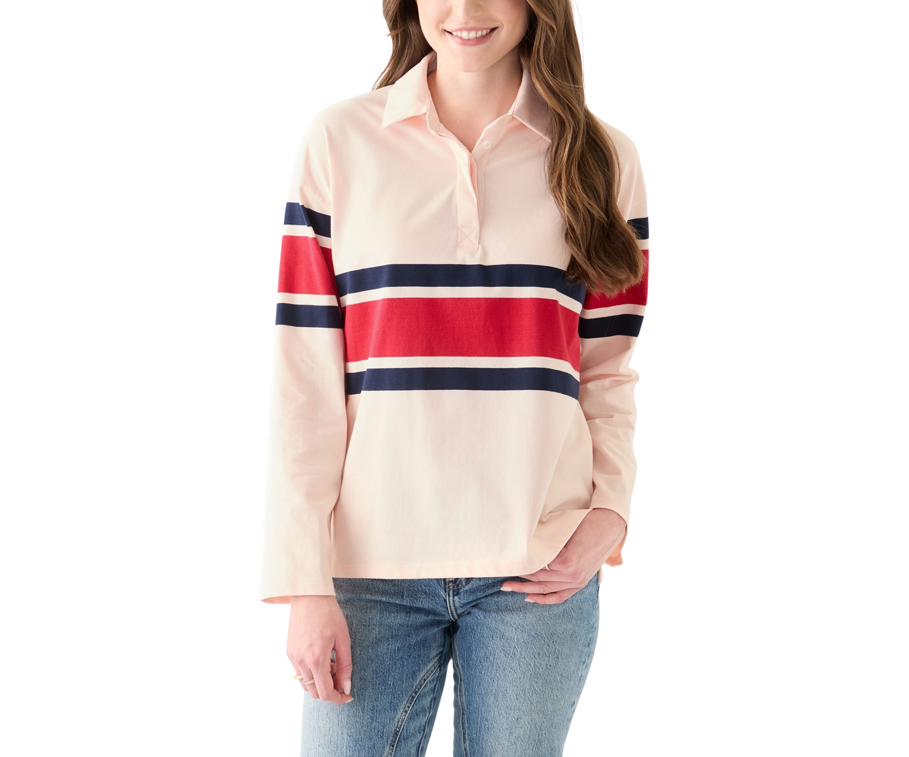 Womens Rugby Polo Pullover