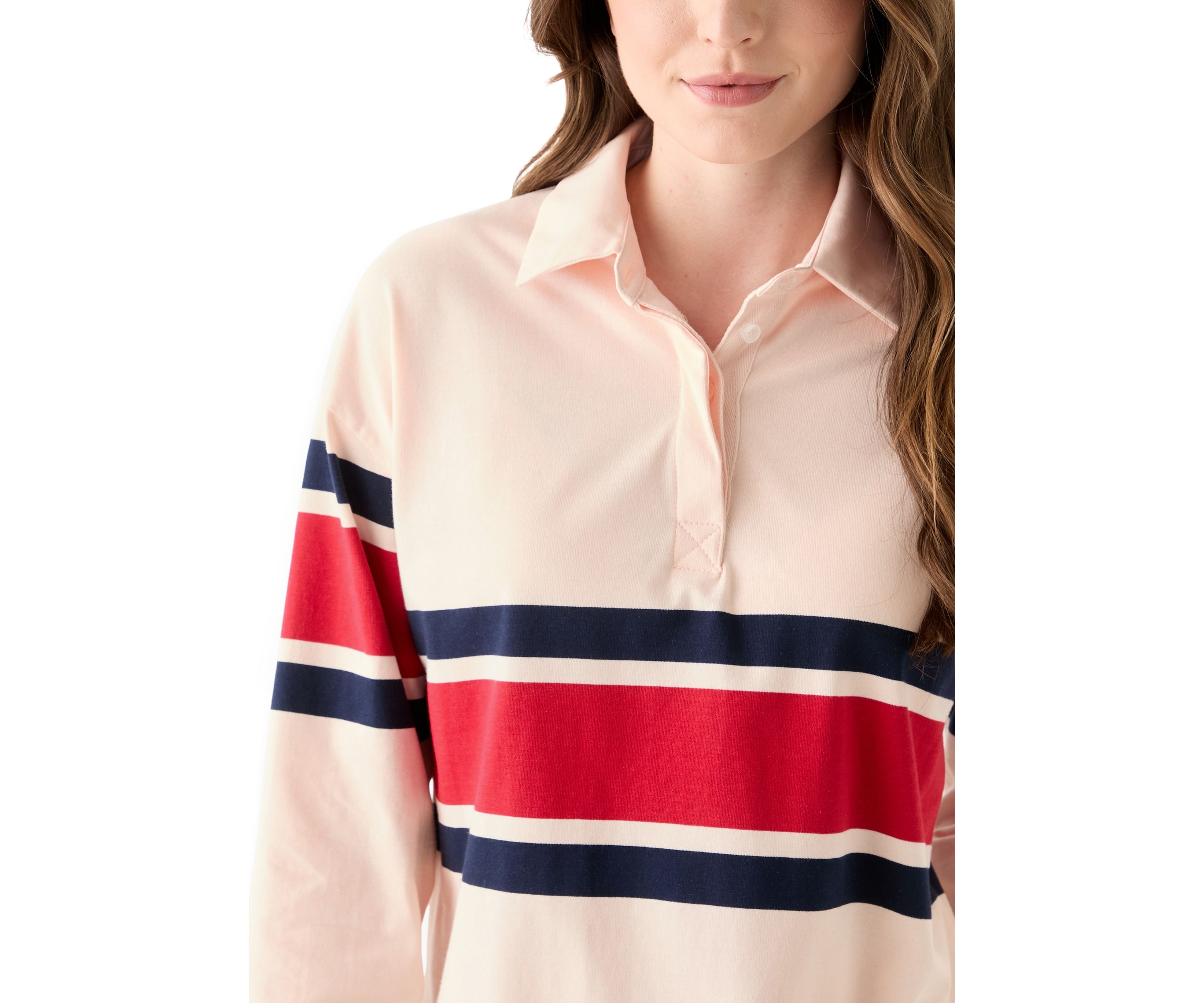 Womens Rugby Polo Pullover