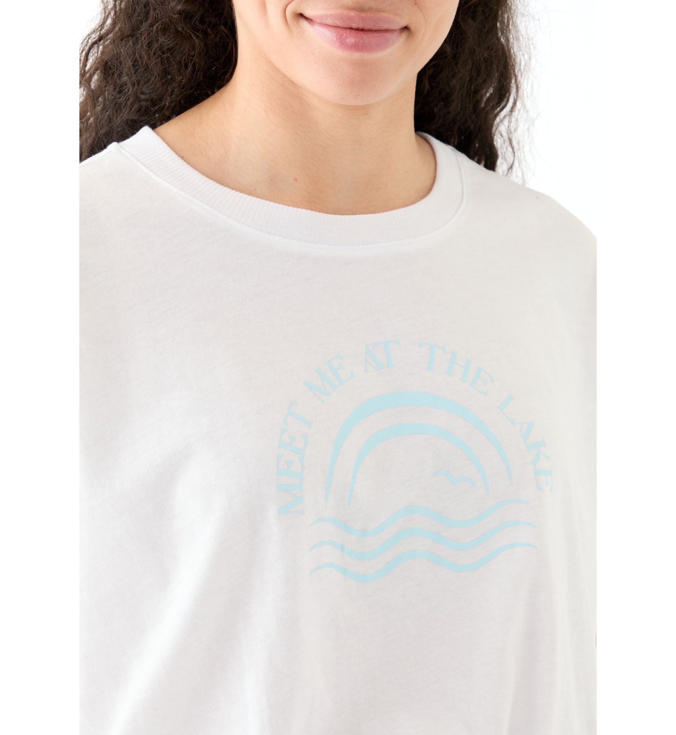 Womens Meet Me at the Lake Graphic T-Shirt