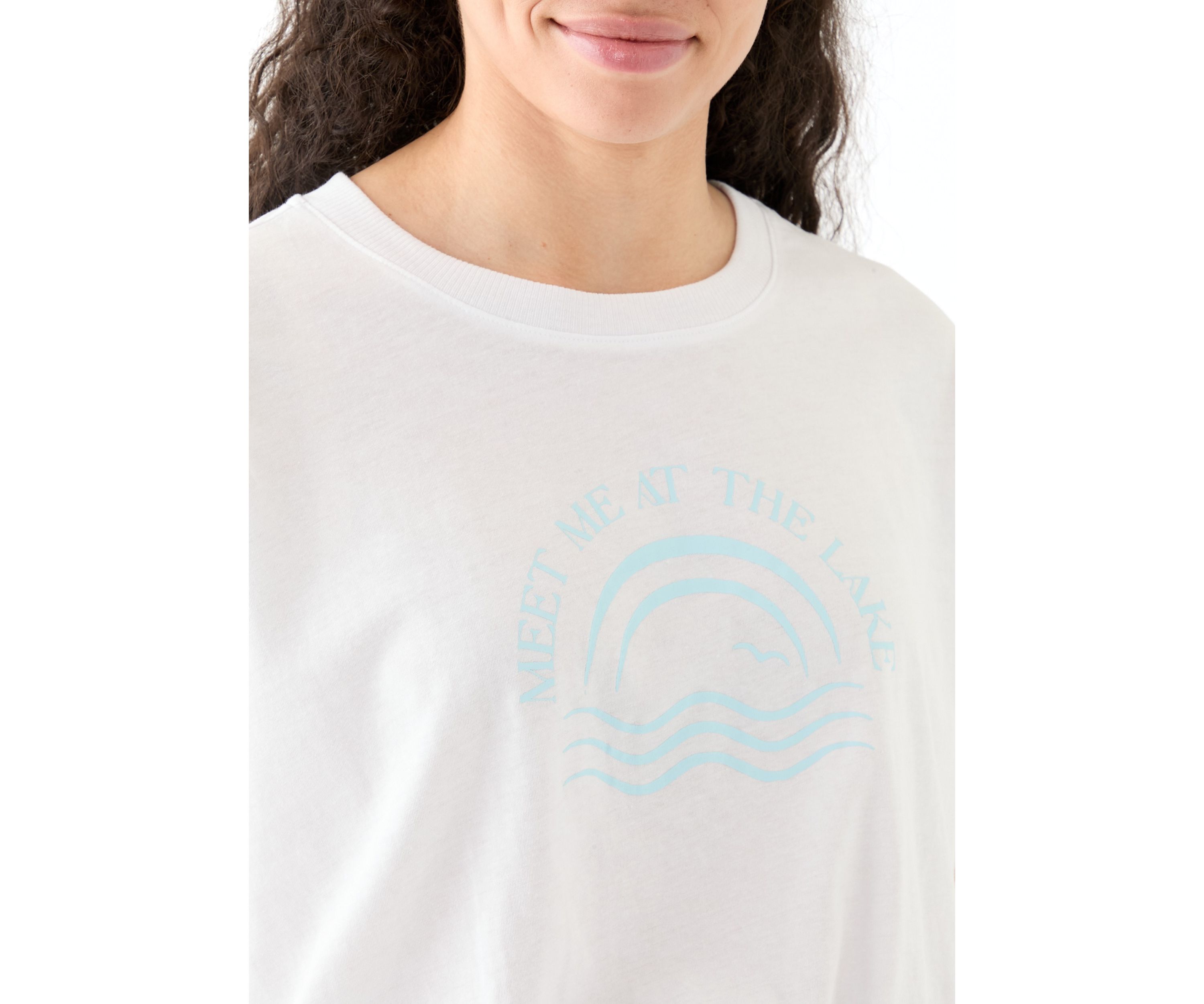 Womens Meet Me at the Lake Graphic T-Shirt