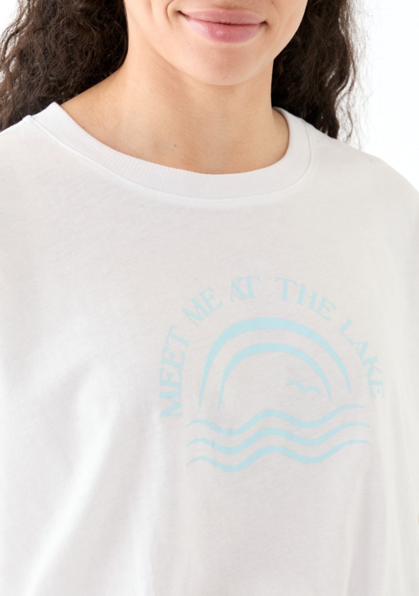 Womens Meet Me at the Lake Graphic T-Shirt