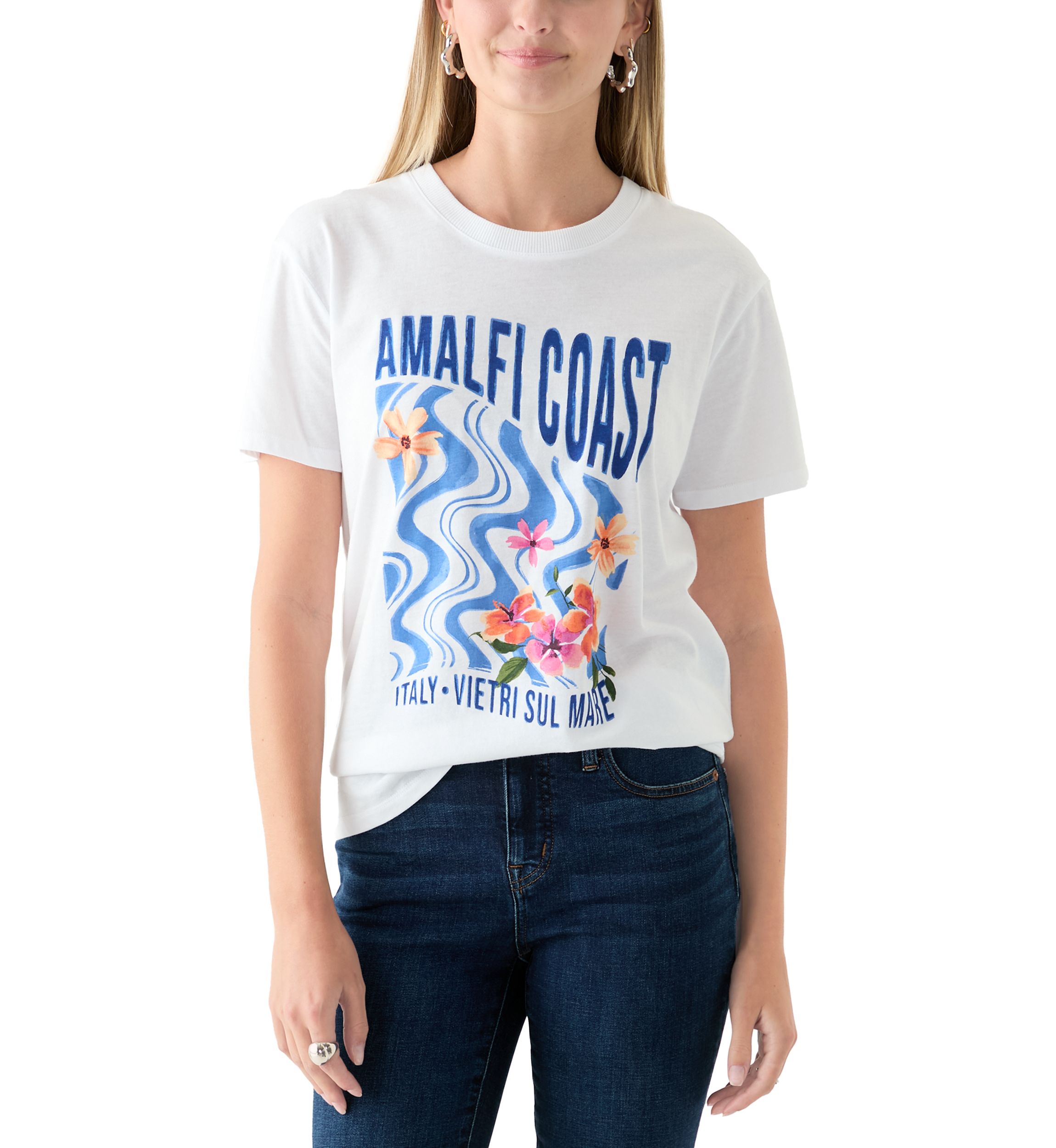 Womens Amalfi Coast Graphic T-Shirt