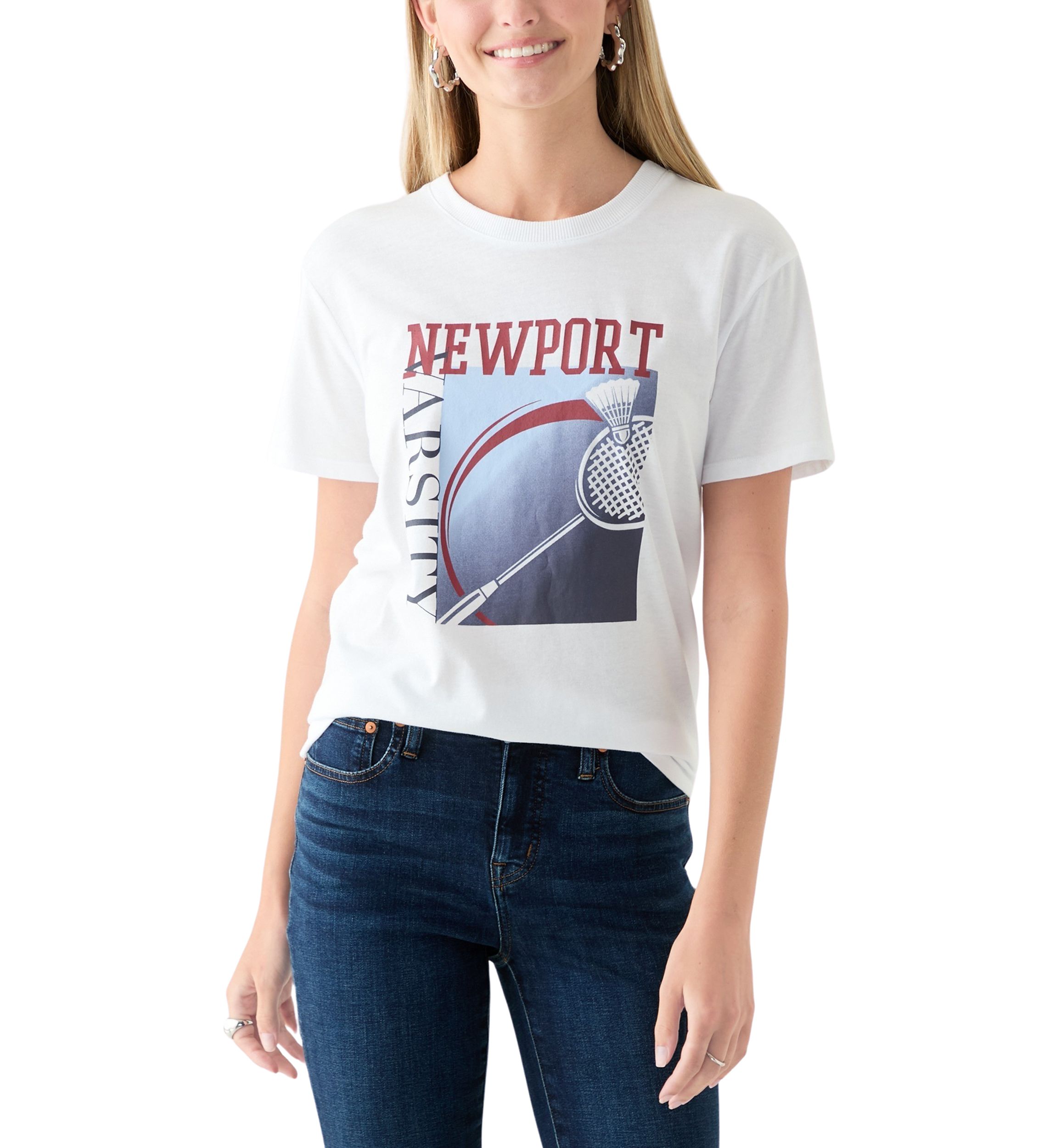 Womens Newport Varsity Graphic T-Shirt