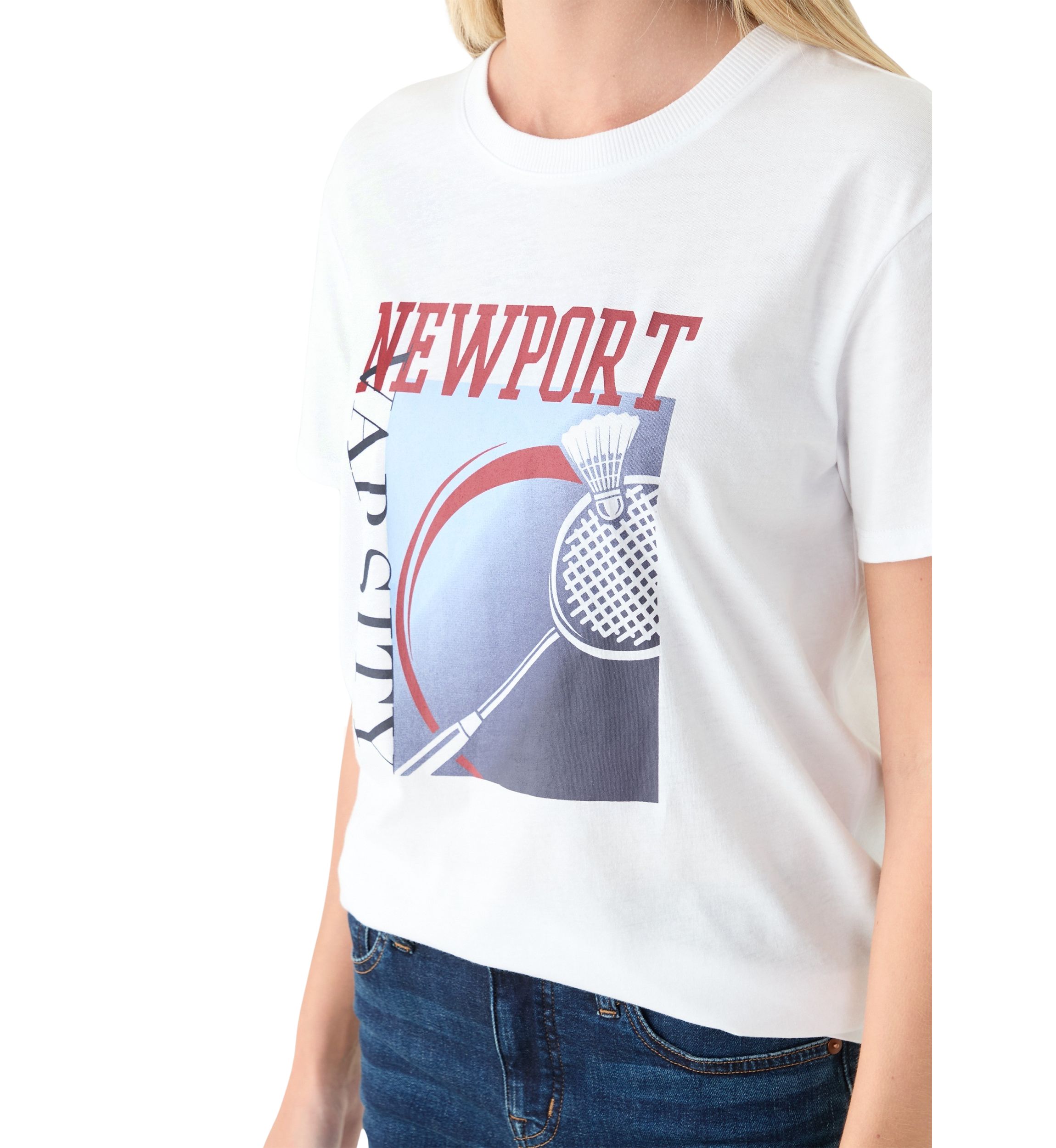 Womens Newport Varsity Graphic T-Shirt