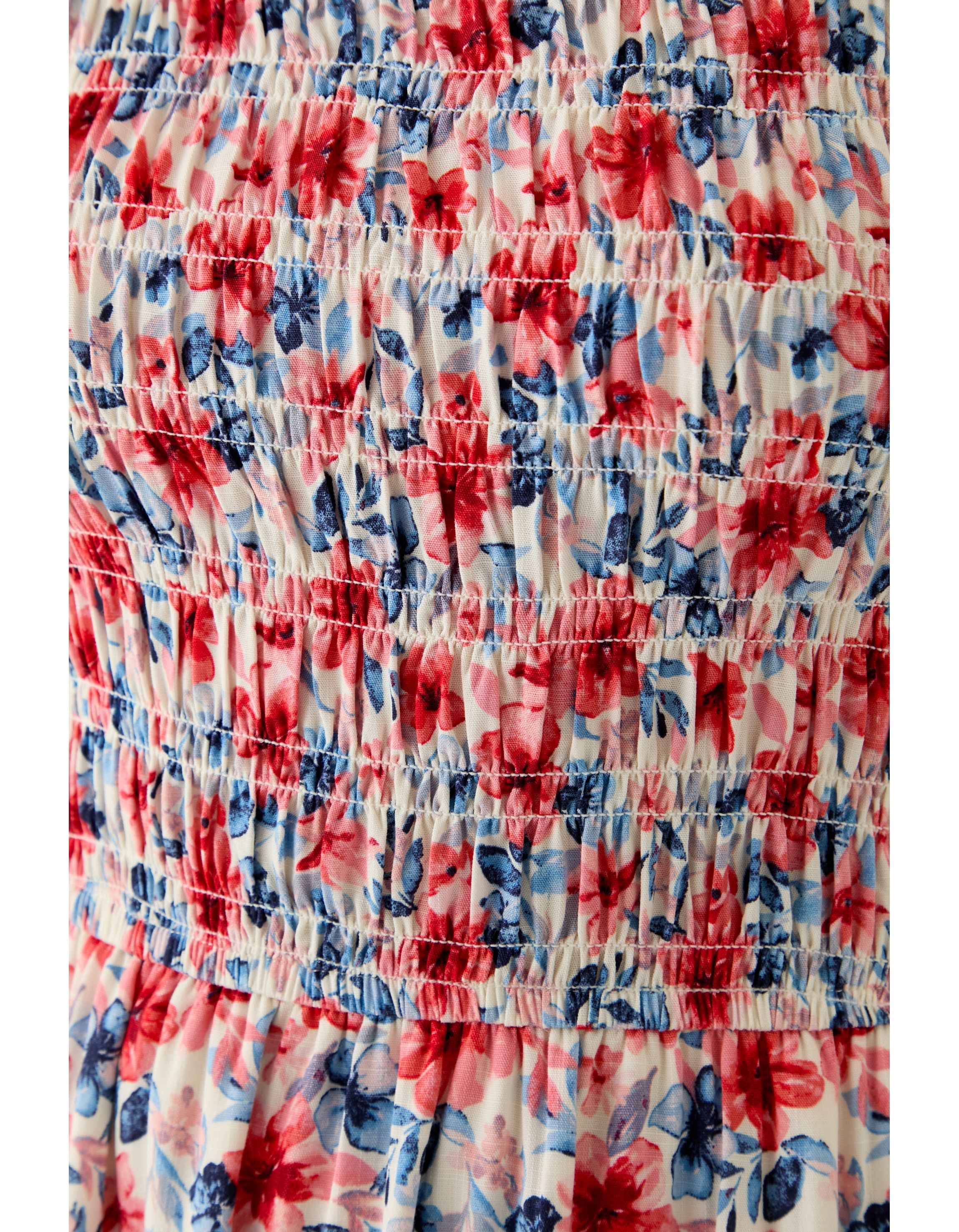 Womens Tiered Dress with Smocking
