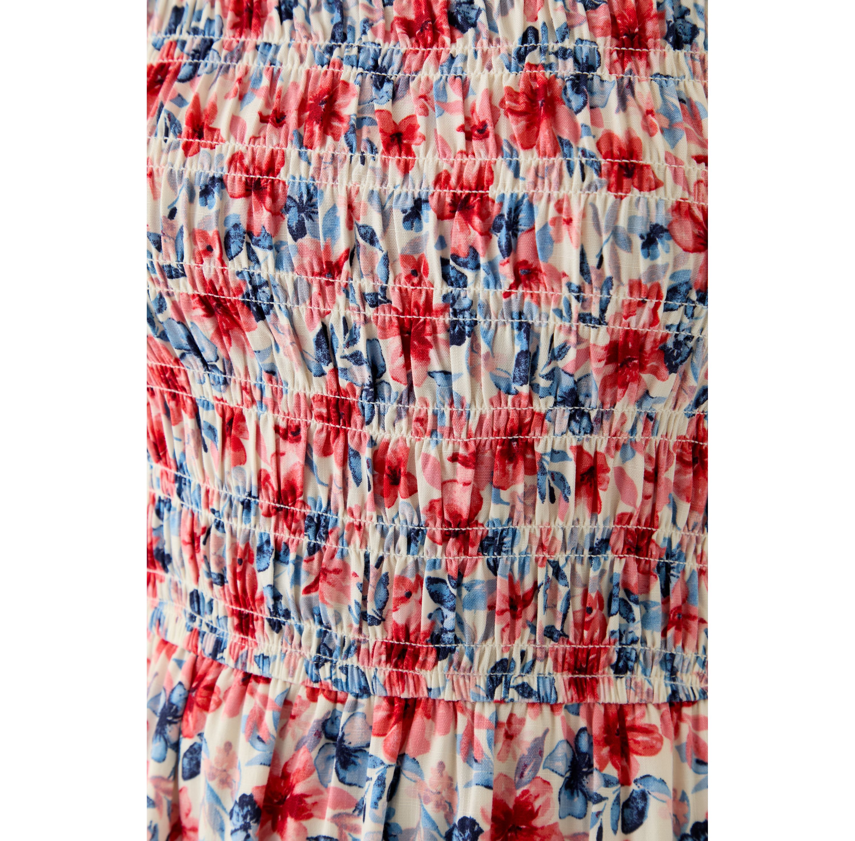 Womens Tiered Dress with Smocking