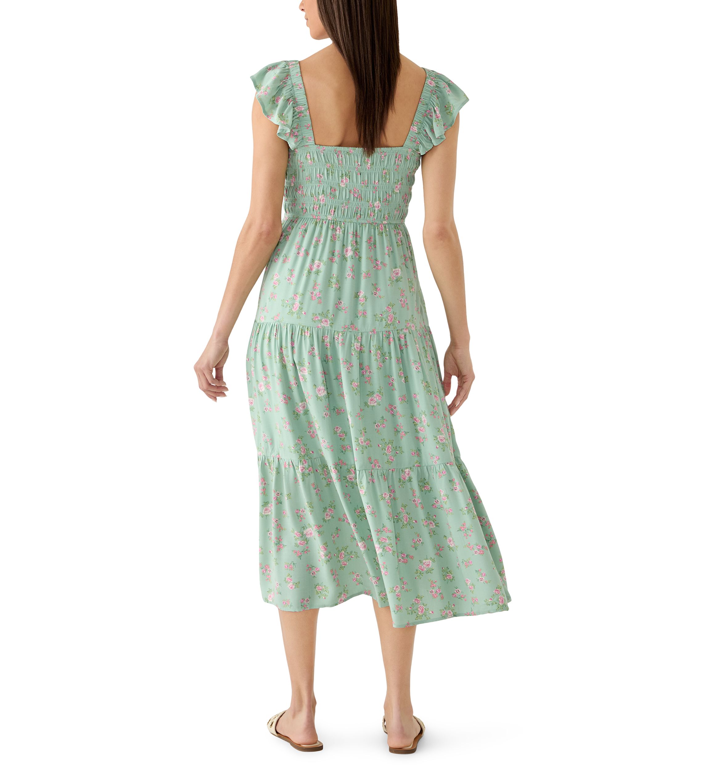 belk emerald green dress Under The Stars Emerald Green Tie Back Dress – Shop the Mint main image 1