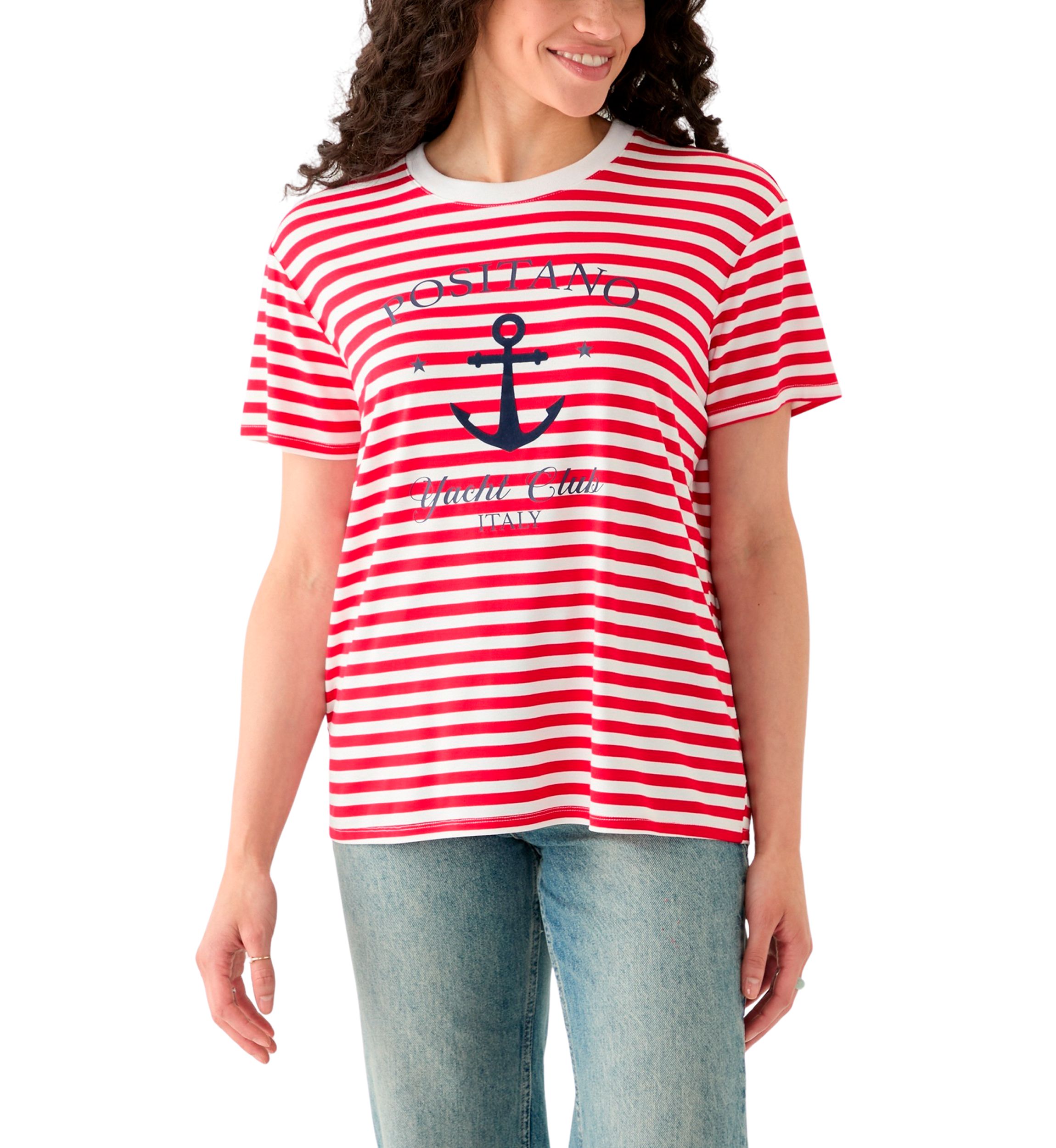 Womens Positano Stripe T-Shirt