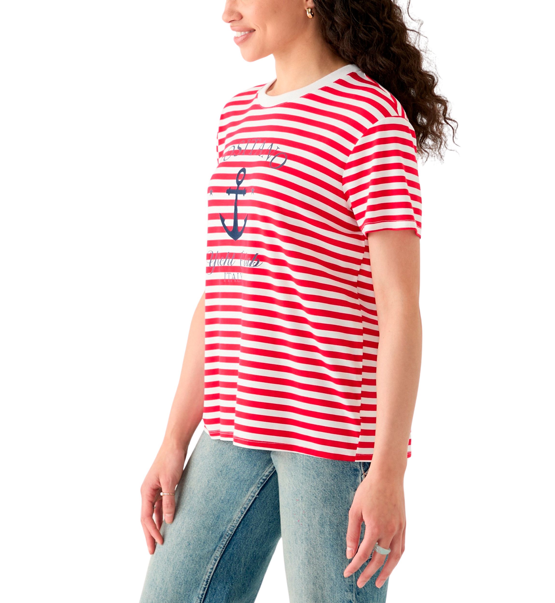 Womens Positano Stripe T-Shirt