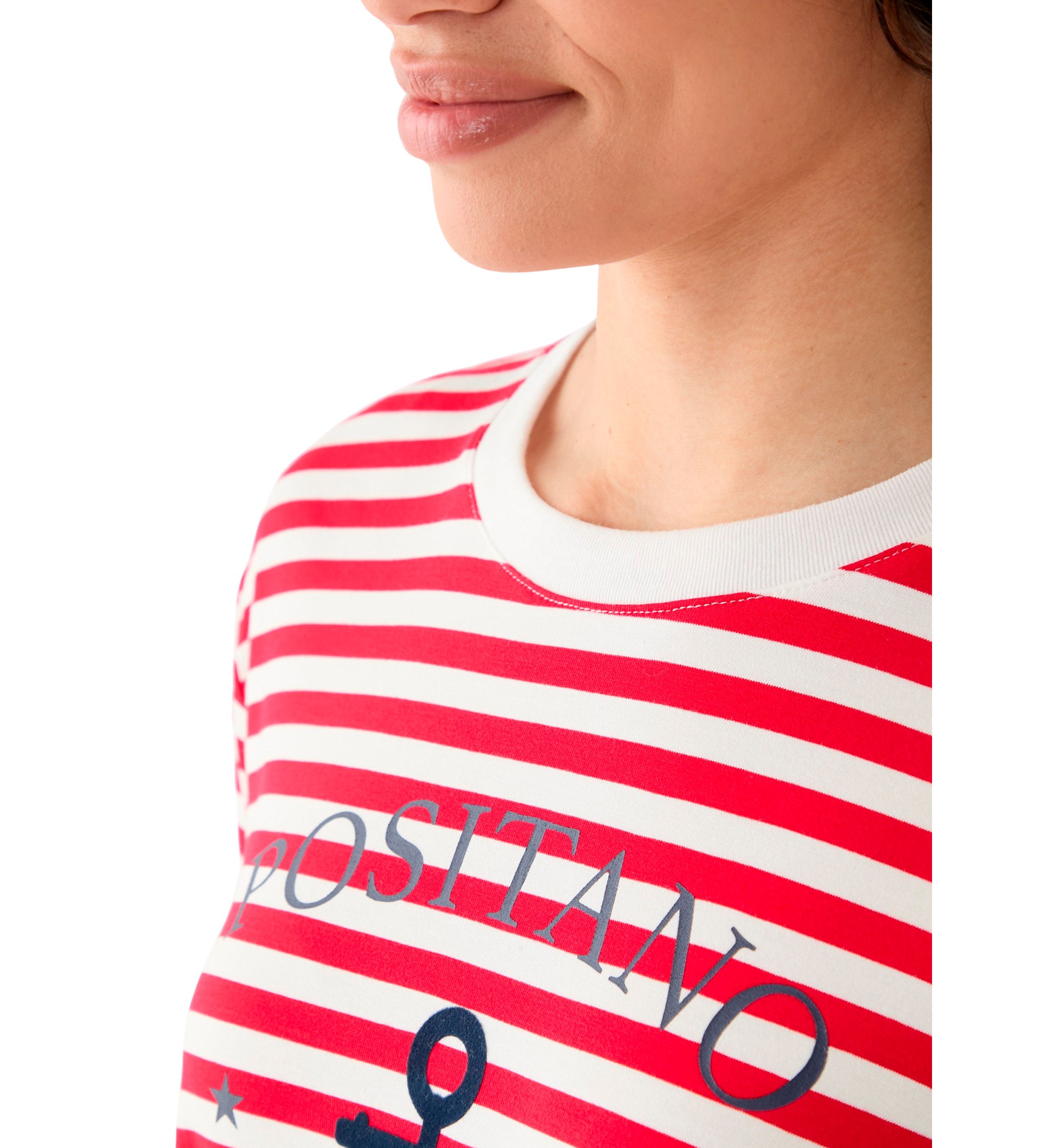 Womens Positano Stripe T-Shirt
