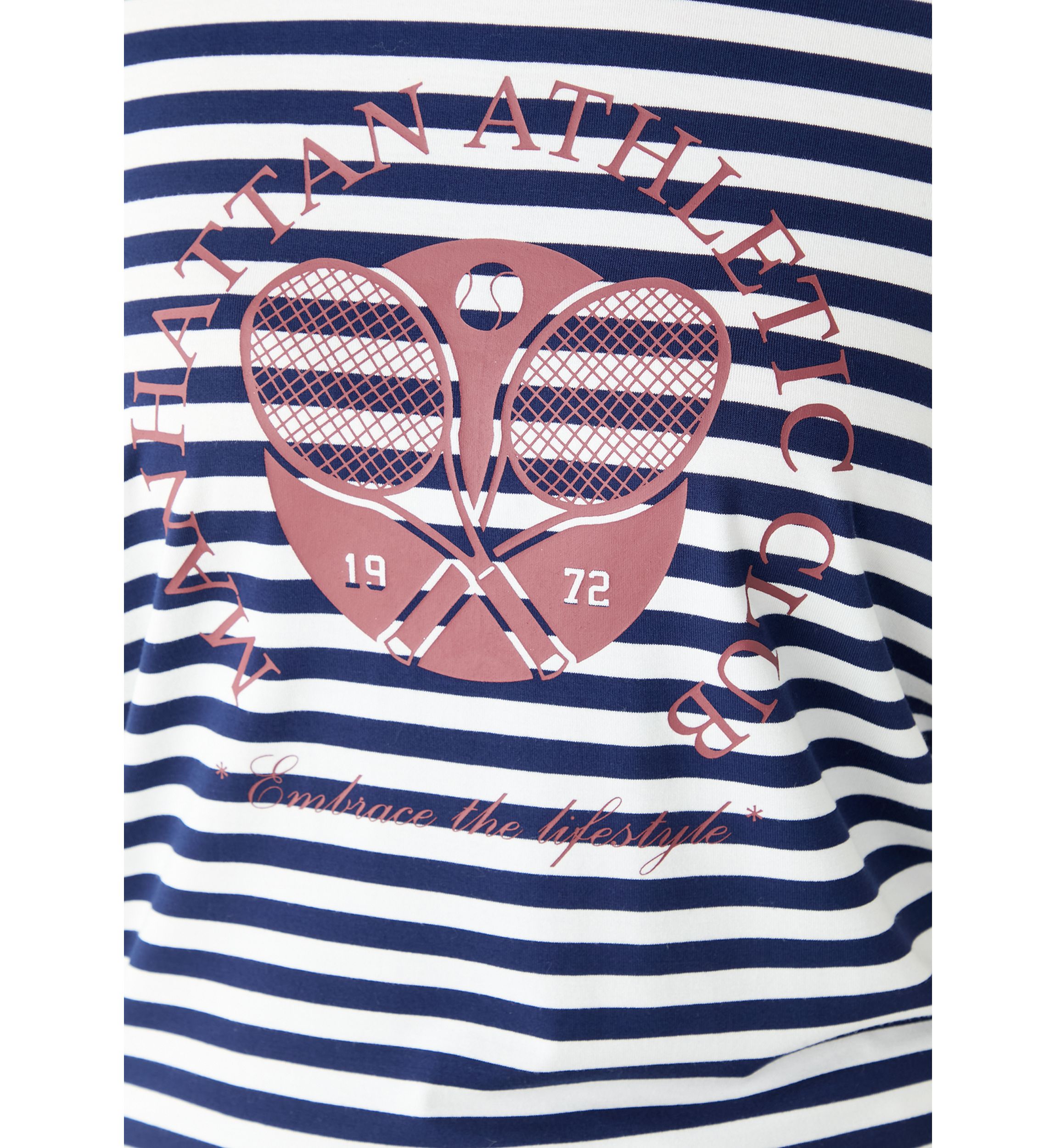 Womens Manhattan Stripe Graphic T-Shirt