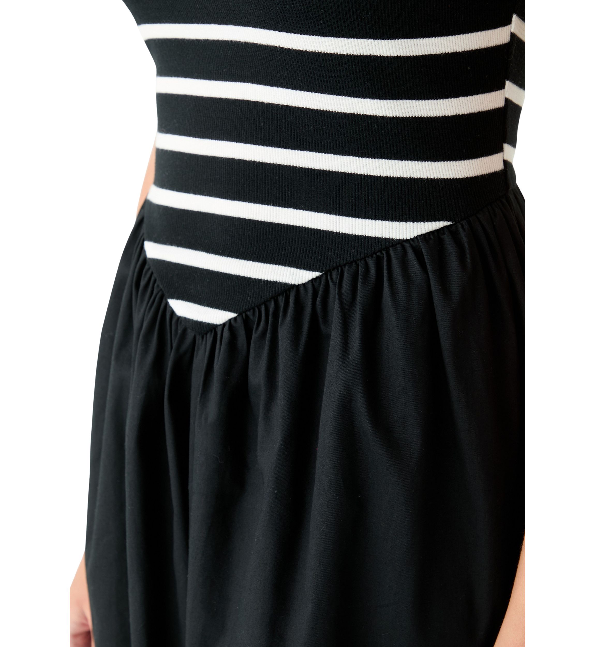 Womens Drop Waist Midi Dress