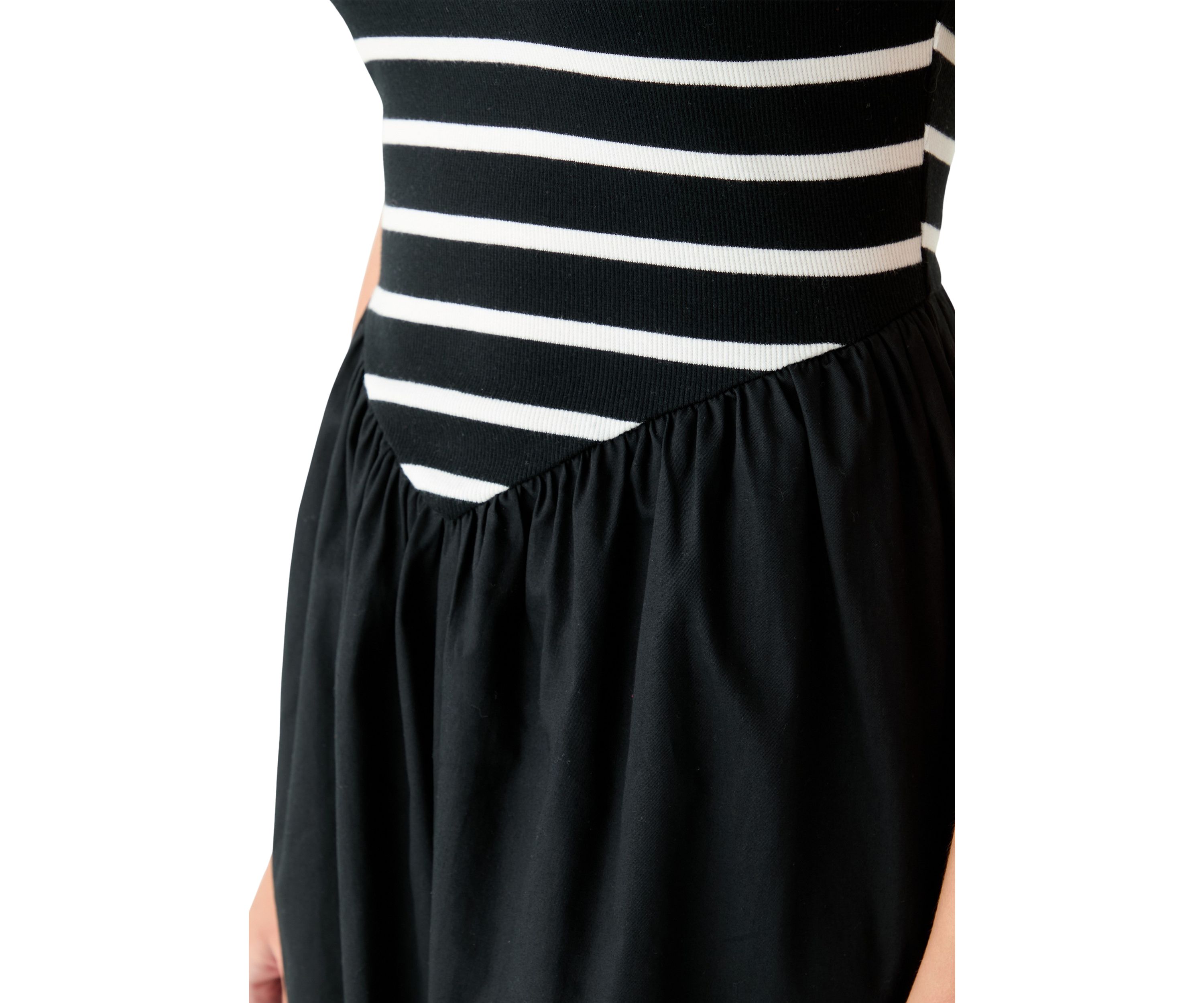 Womens Drop Waist Midi Dress
