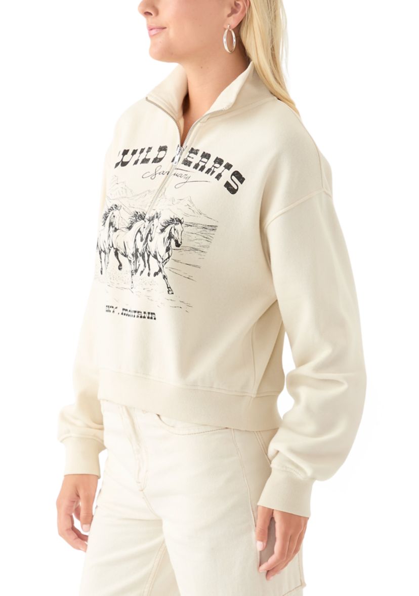 Womens Graphic 1/4 Zip Pullover