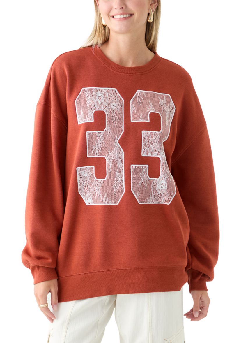 Womens 33 Varsity Graphic Sweatshirt