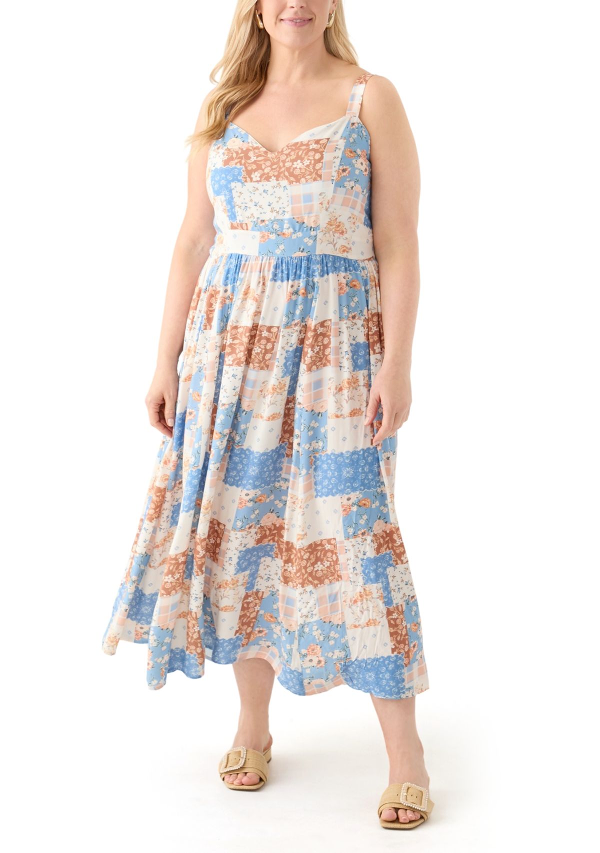 Plus Size Sleeveless Maxi Dress