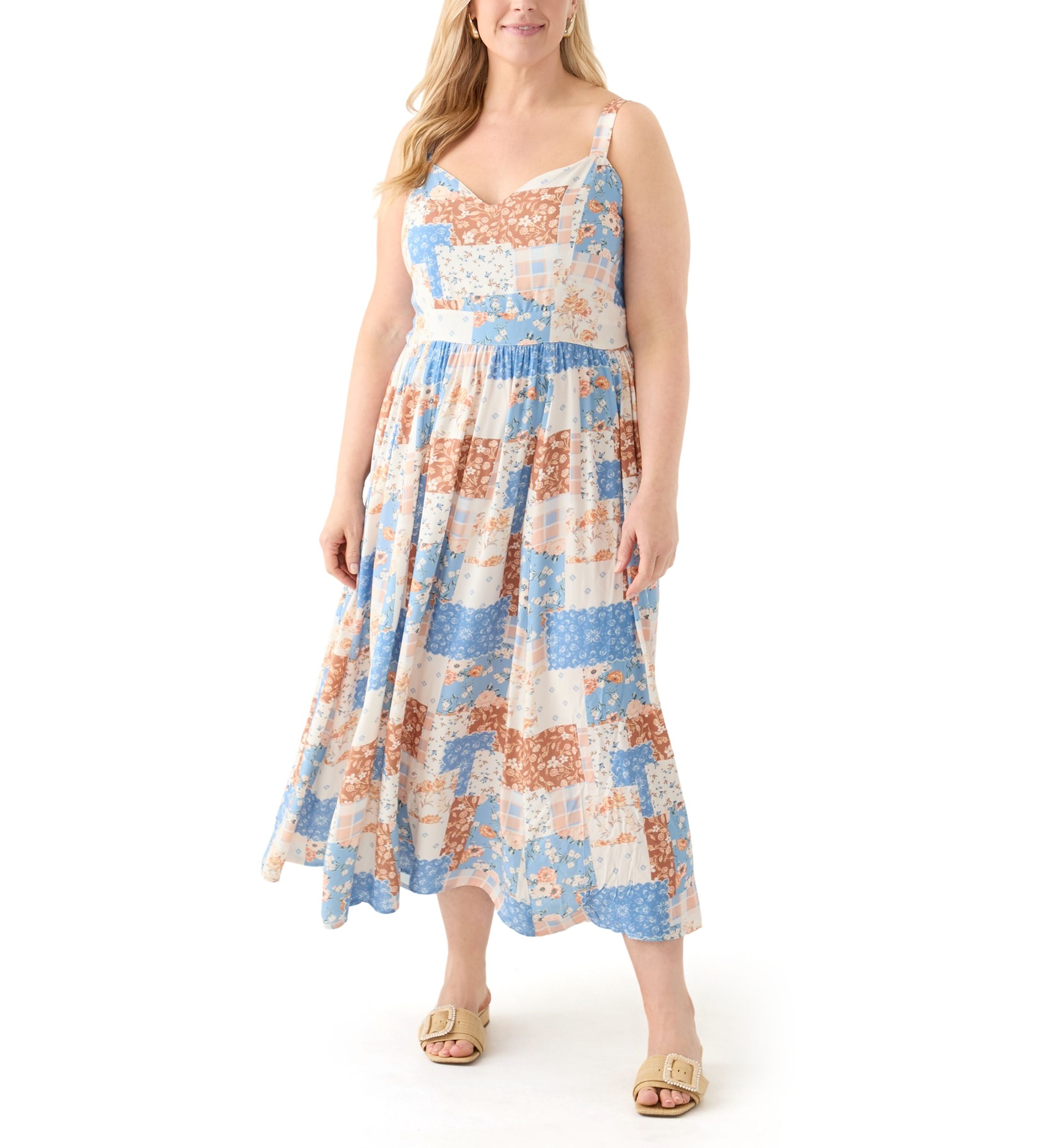 Plus Size Sleeveless Maxi Dress
