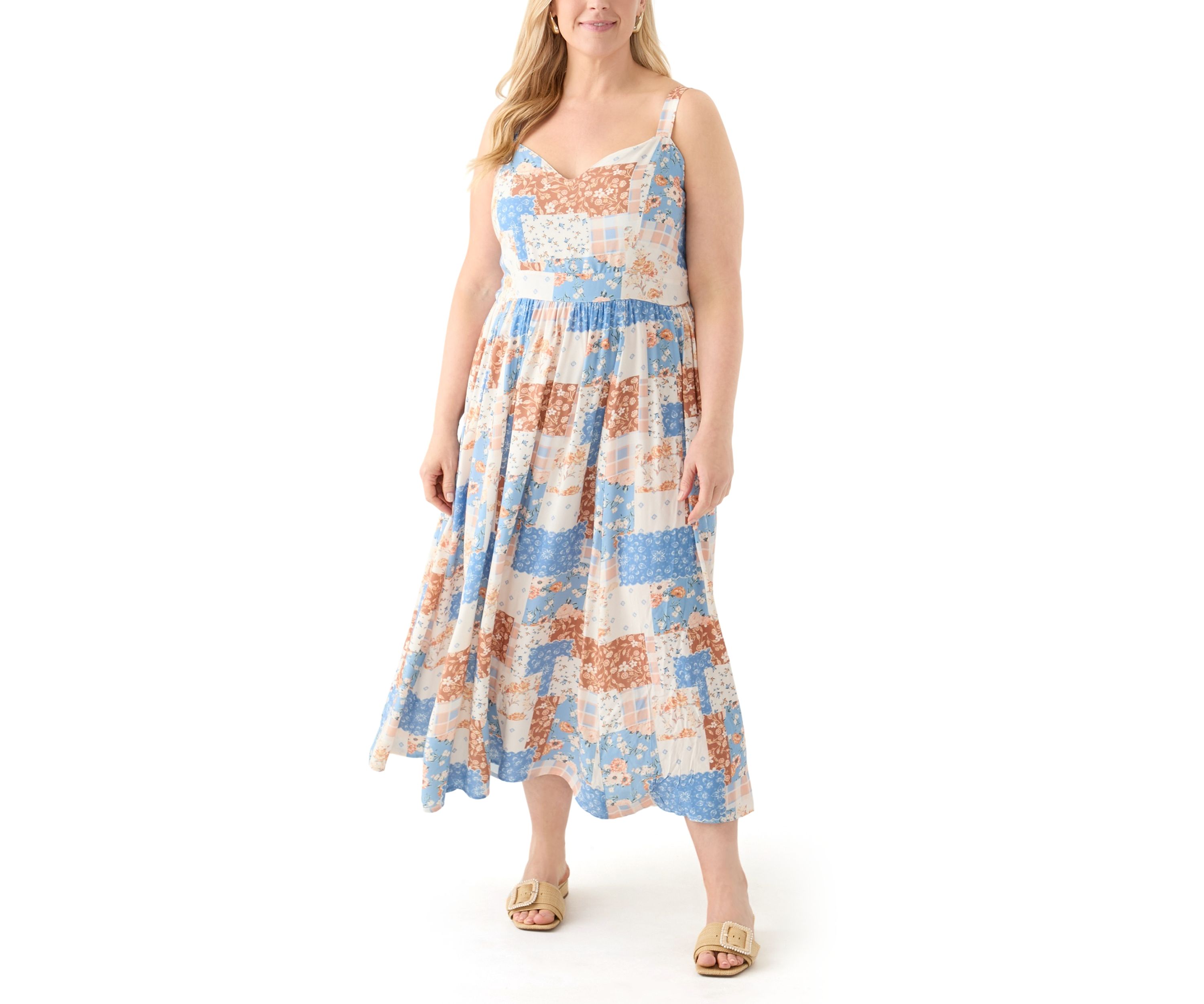 Plus Size Sleeveless Maxi Dress