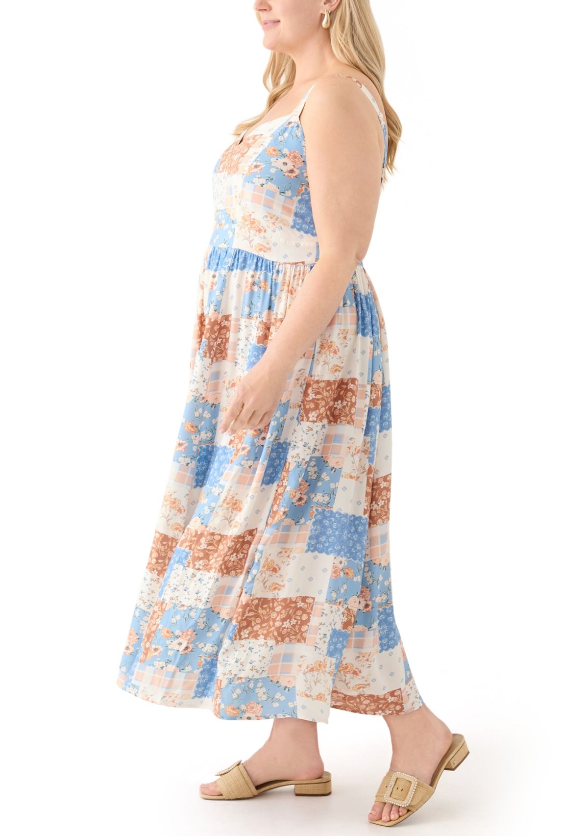 Plus Size Sleeveless Maxi Dress