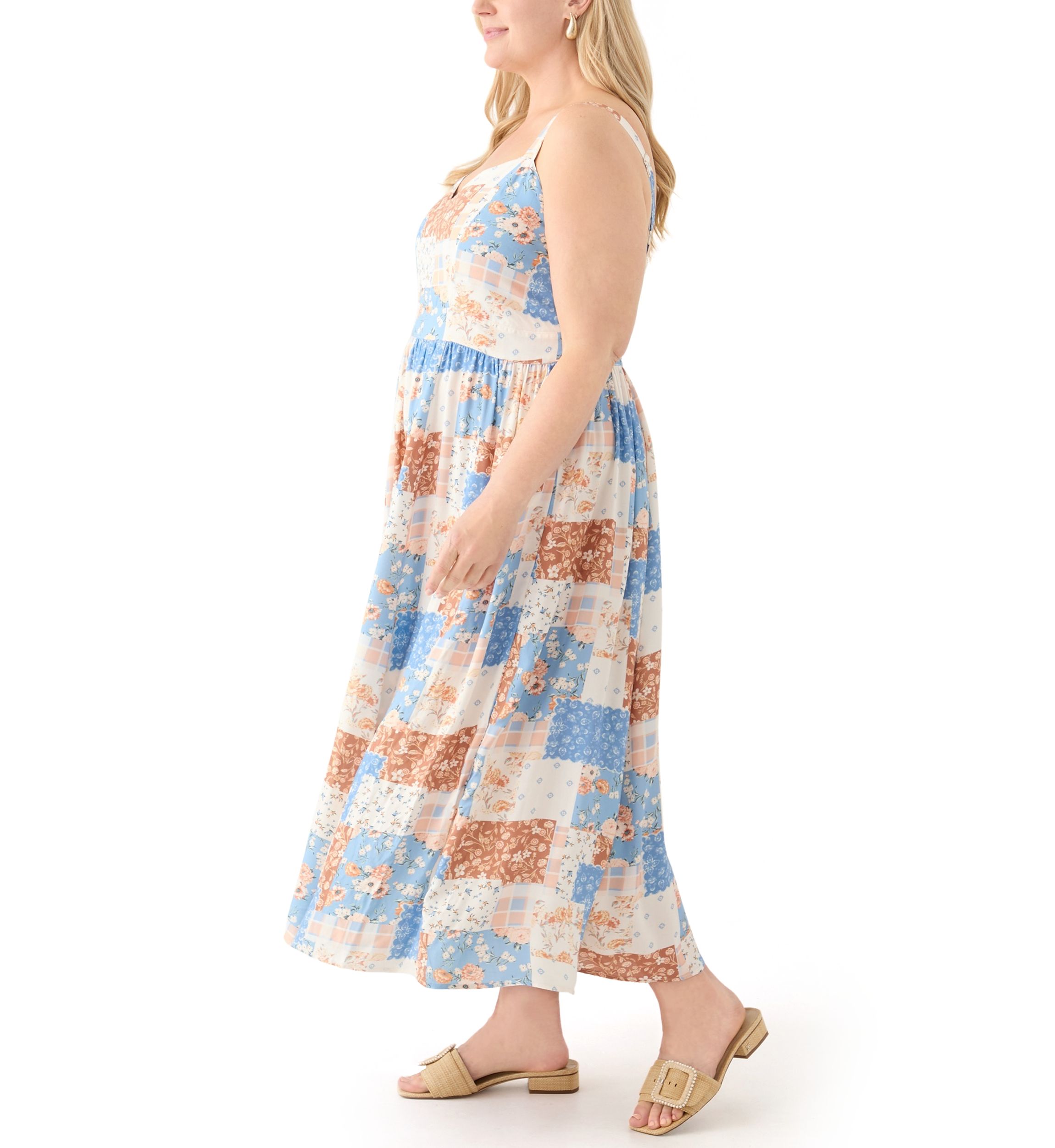 Plus Size Sleeveless Maxi Dress