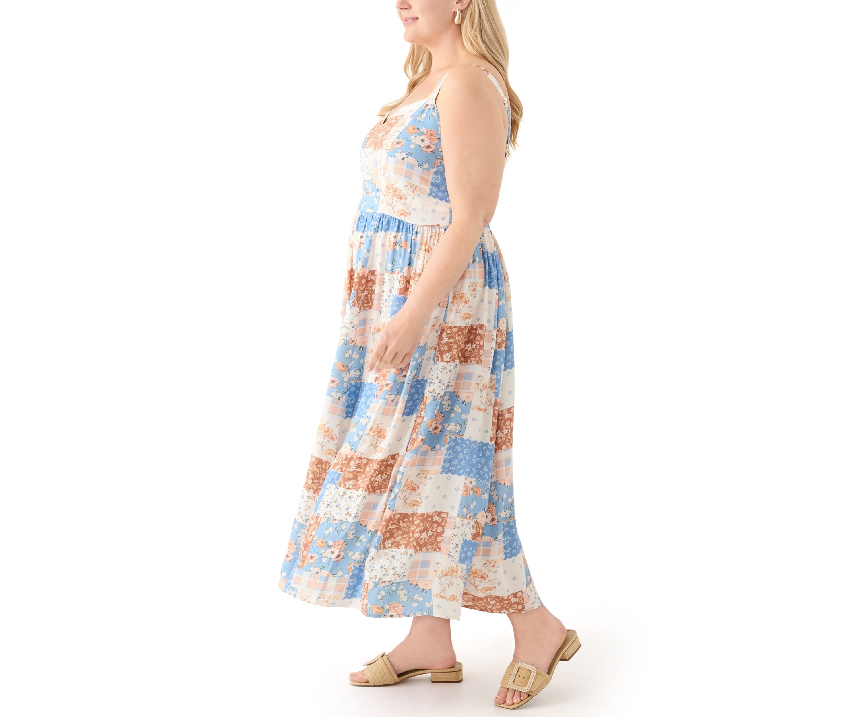 Plus Size Sleeveless Maxi Dress