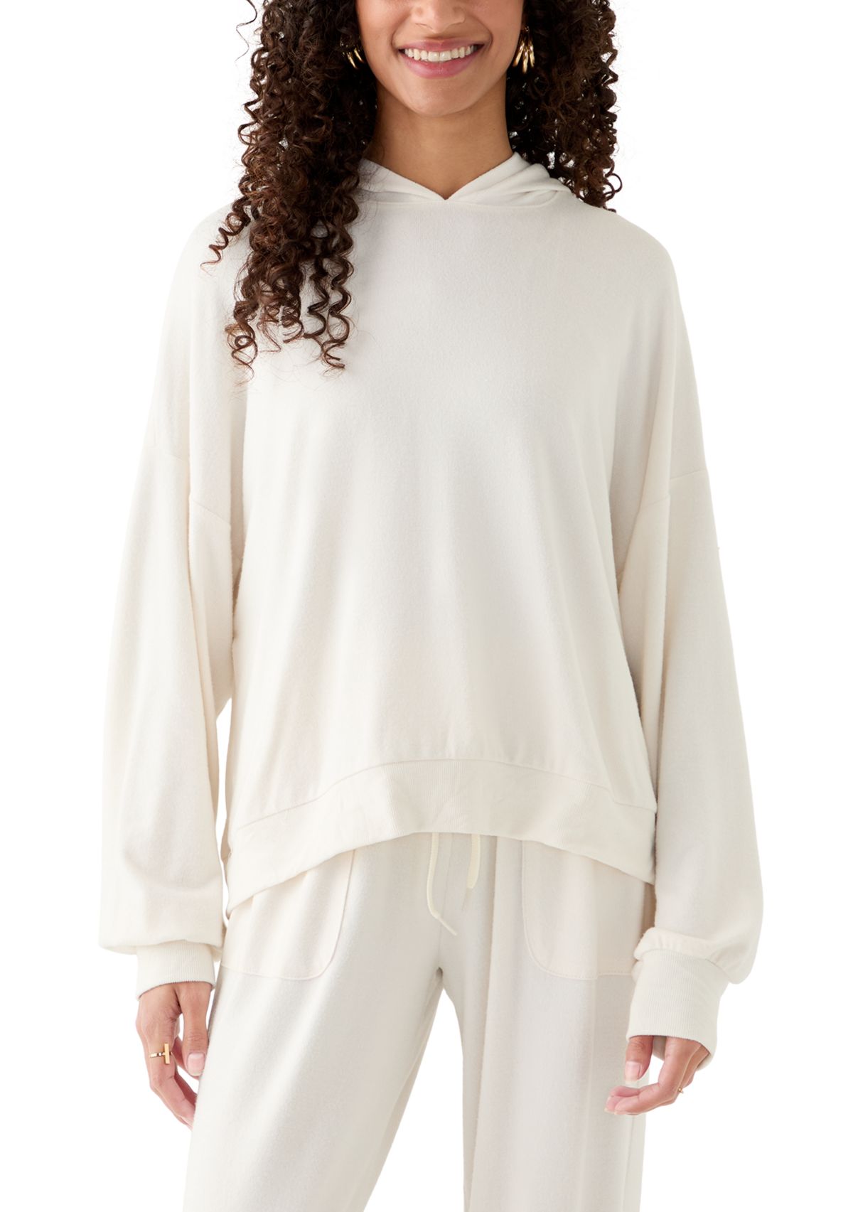 Womens Cozy Knit Hoodie