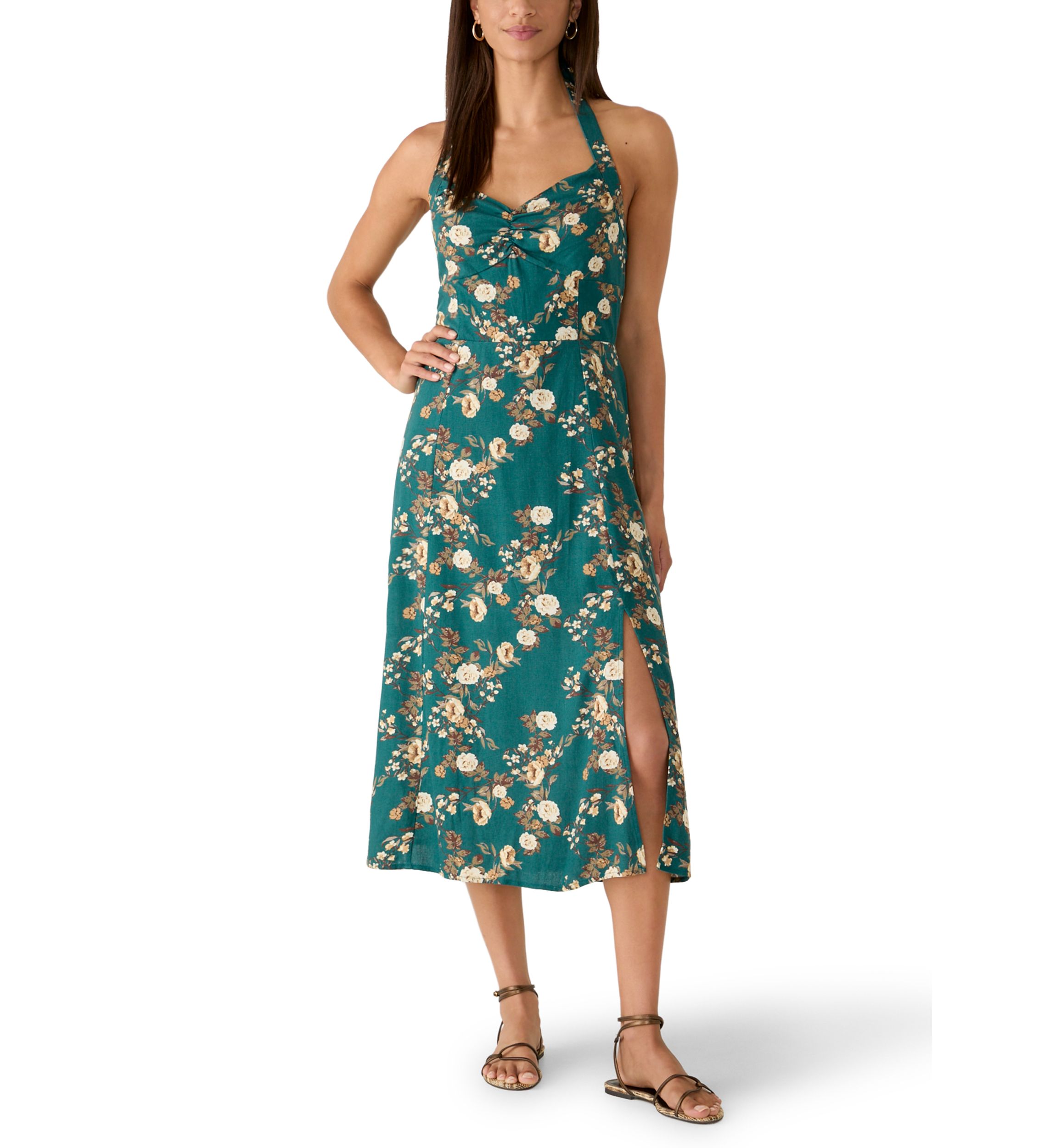 belk green dresses Midi dress