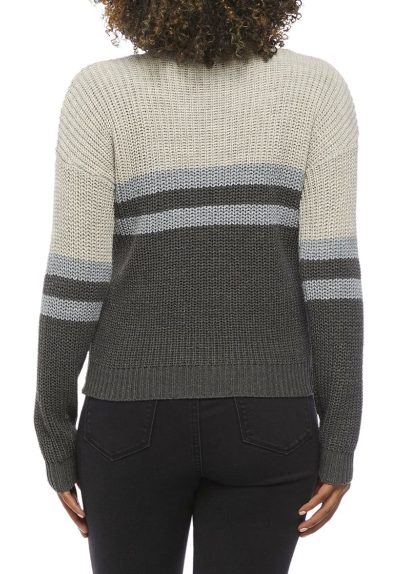 Juniors Color Block Sweater 
