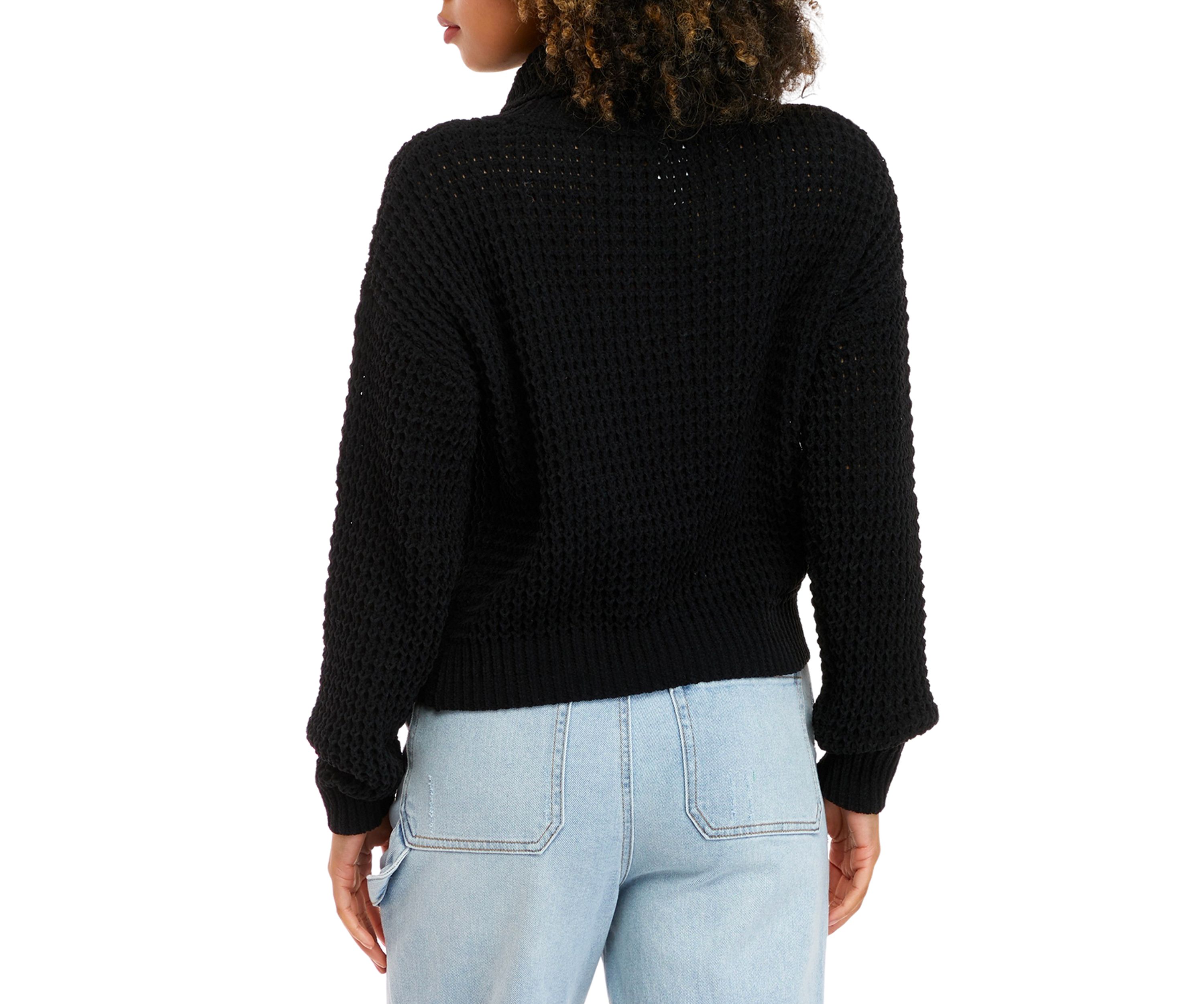 Juniors Long Sleeve Chenille Turtleneck Sweater