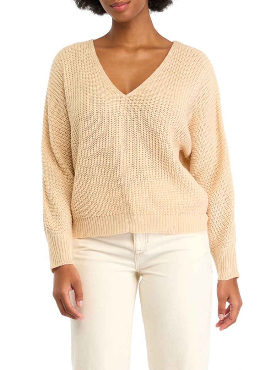 Womens Double V Sweater
