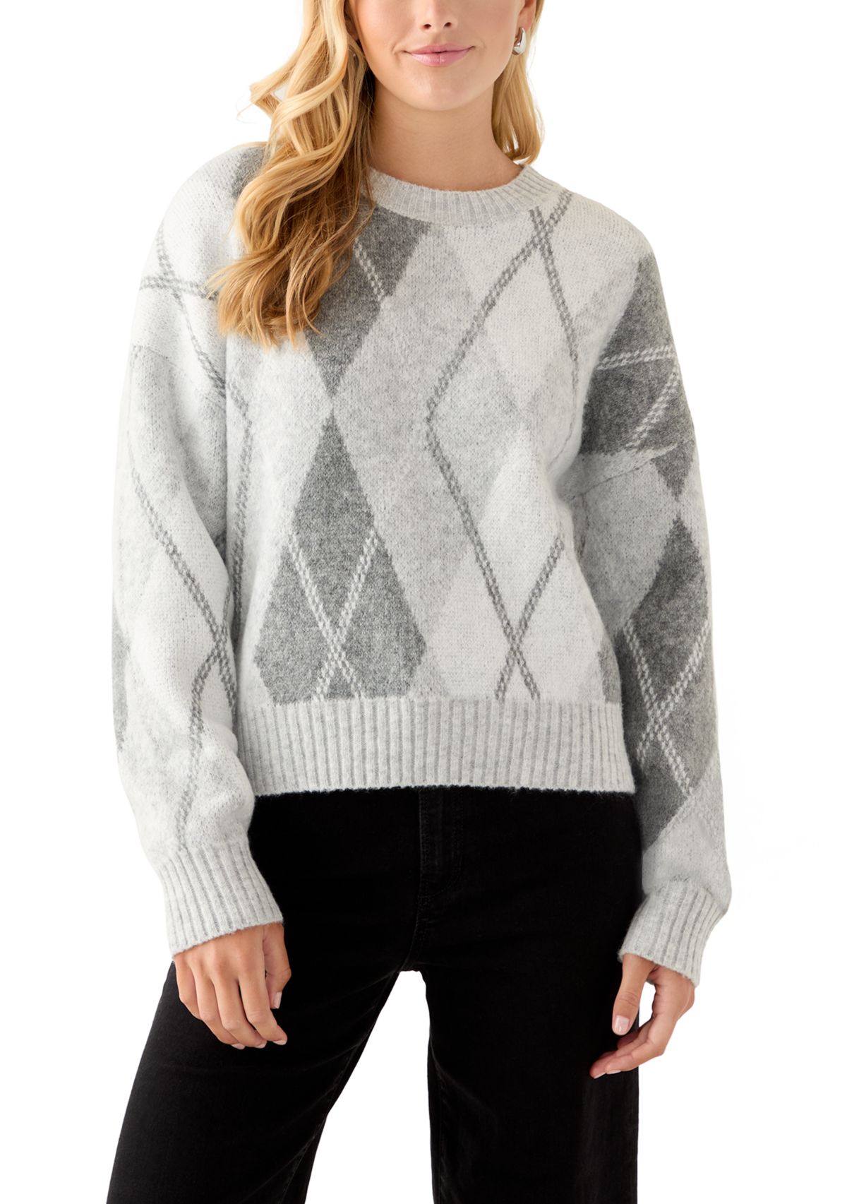 Womens Argyle Sweater