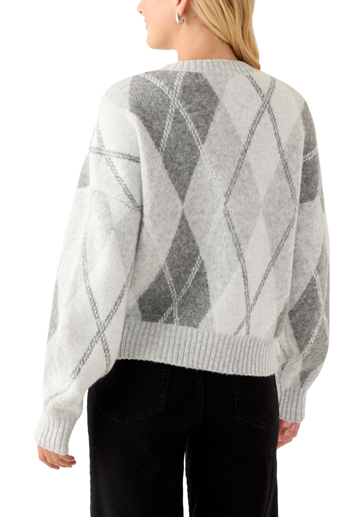Womens Argyle Sweater