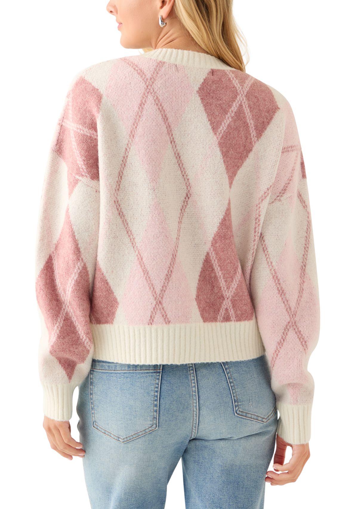 Womens Argyle Sweater