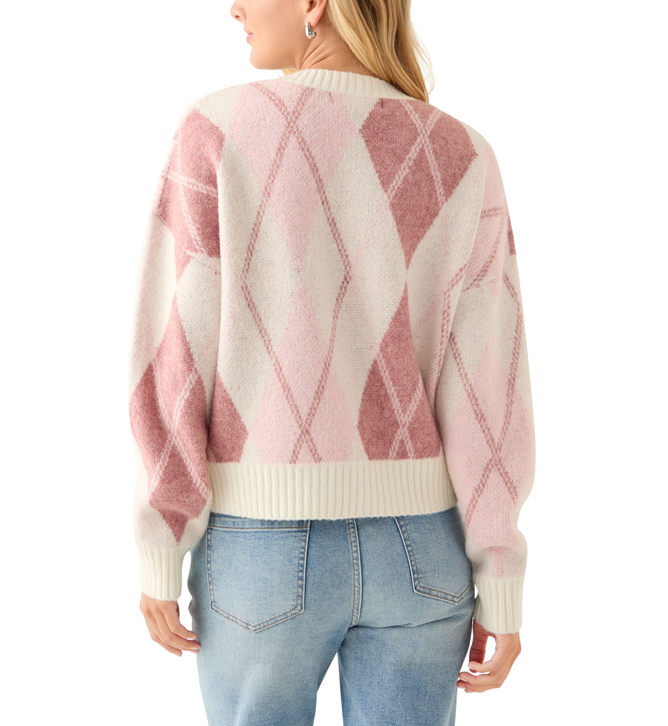 Oak & Trellis Women's Argyle Sweater | Belk