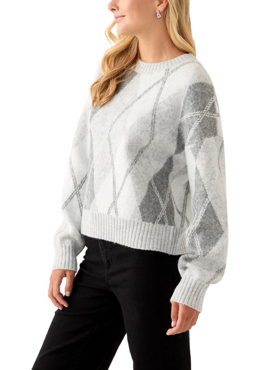 Womens Argyle Sweater