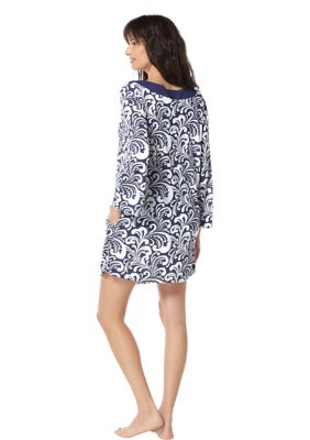 Long Sleeve Faye Caftan Swim Cover Up