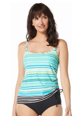 Two Harbor Stripe Bridget Tie Swim Top