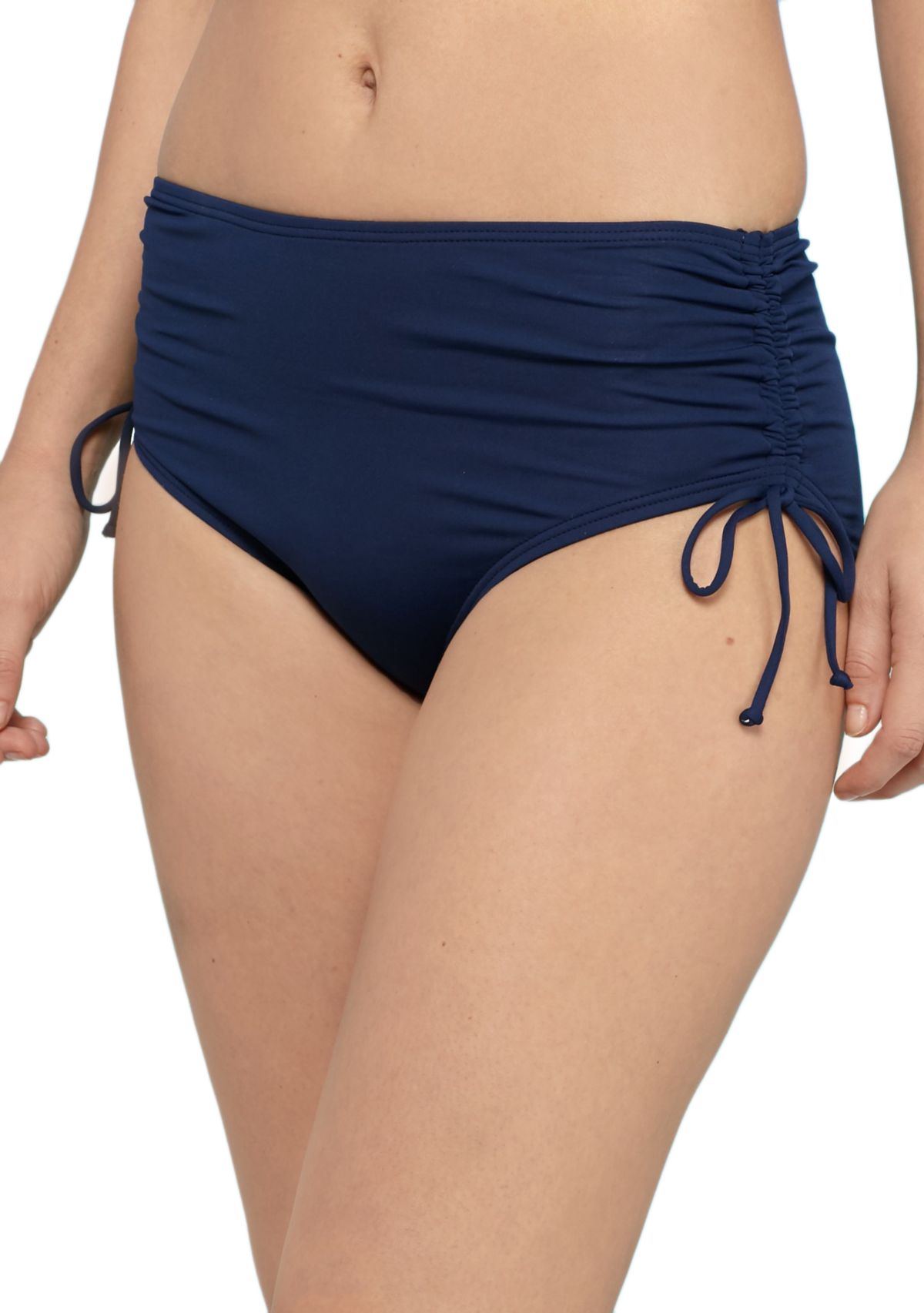 Hayden Adjustable Side High Waist Swim Bikini Bottoms