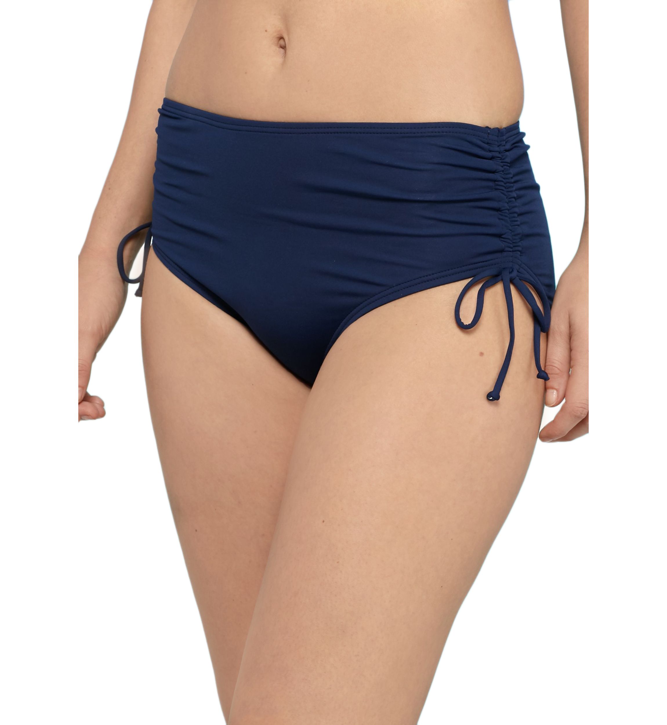 Hayden Adjustable Side High Waist Swim Bikini Bottoms