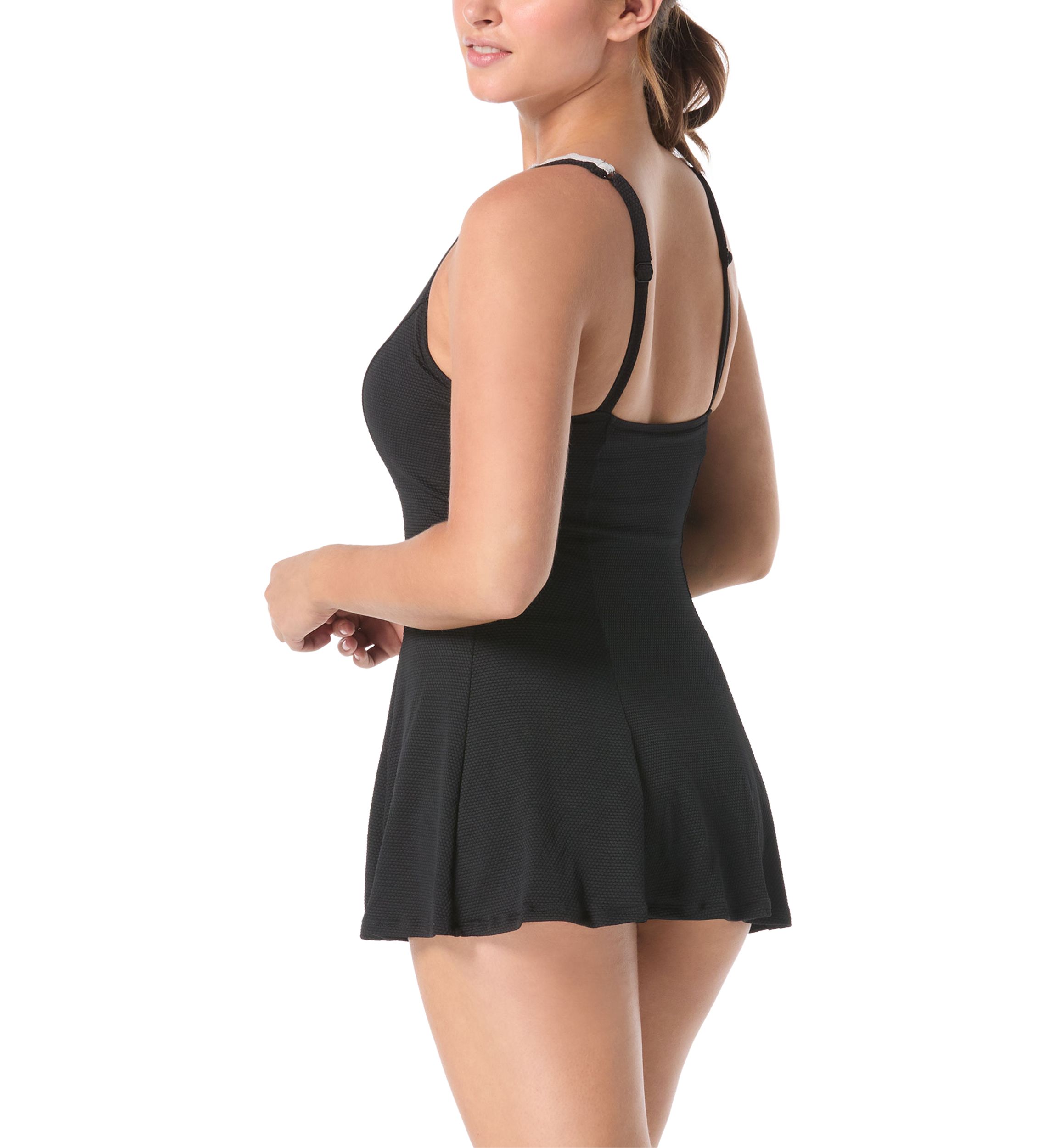 Scoop Neck Swimsuit with Ric Rac Trim