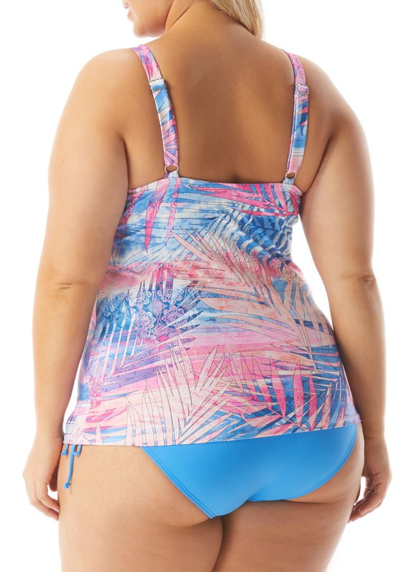   Paradise Tropical Print Tankini Swim Top 