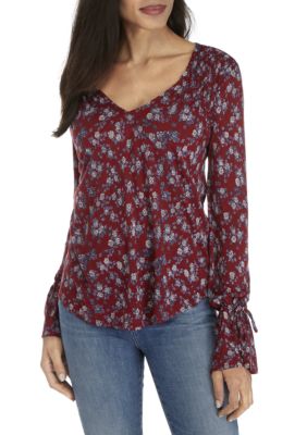 lucky brand long sleeve blouse