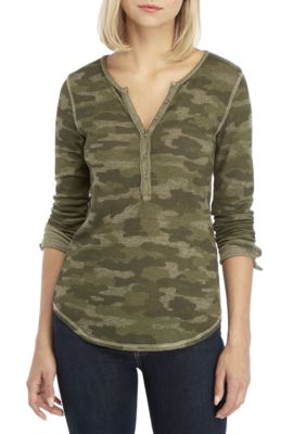 Lucky Brand Camo Thermal Top Belk