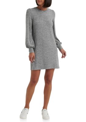 Lucky Brand Cloud Jersey Long Juliet Sleeve Dress | belk