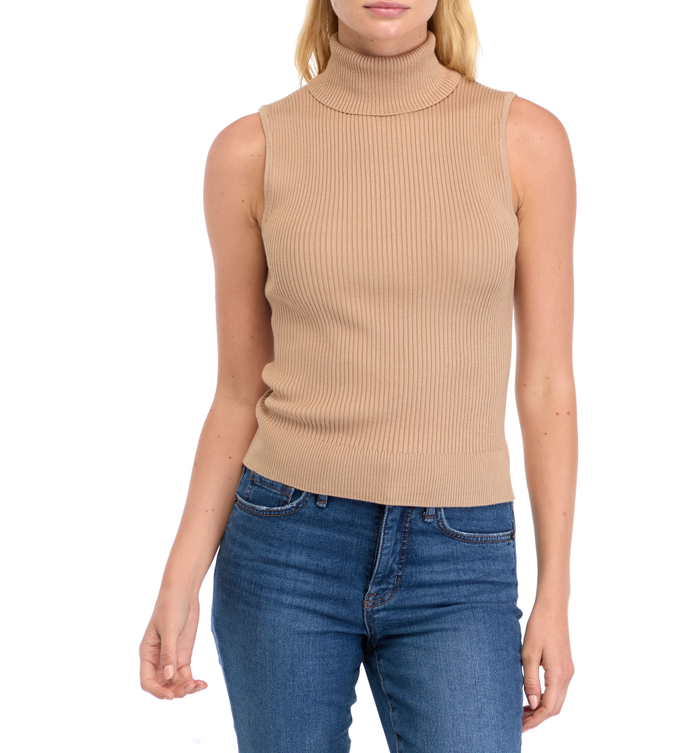 Petite Ribbed Muscle Tank Top