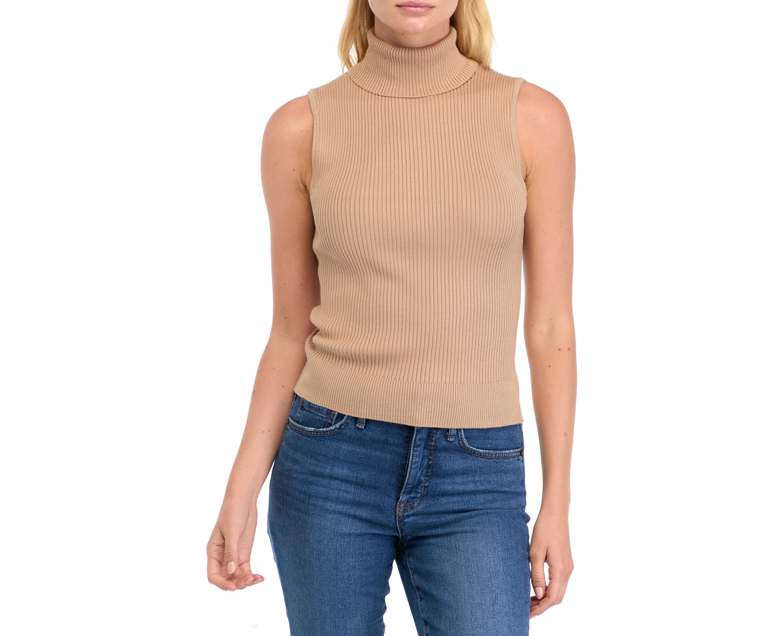 Petite Ribbed Muscle Tank Top