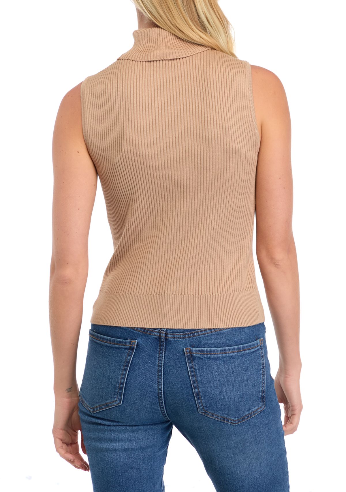 Petite Ribbed Muscle Tank Top