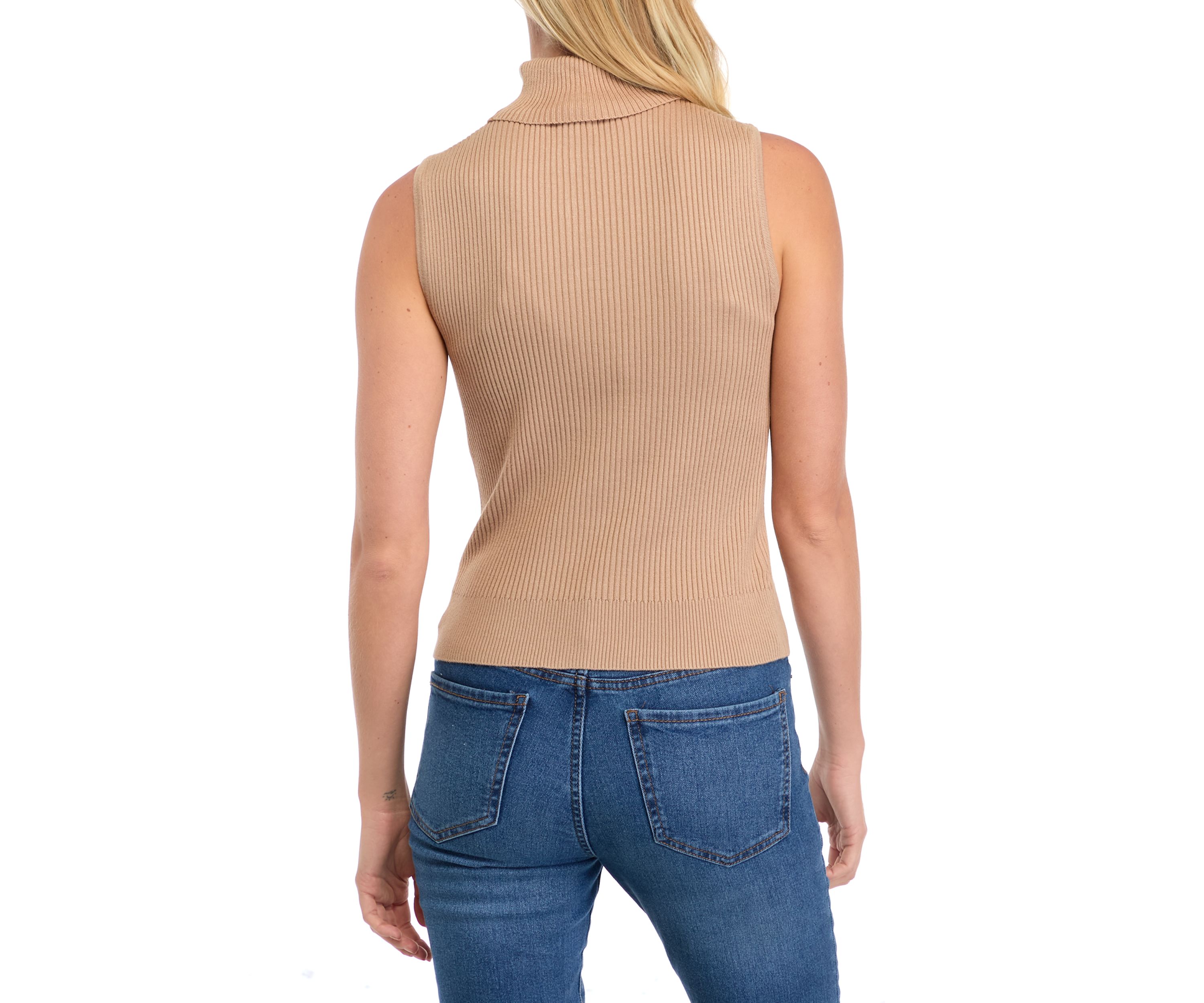 Petite Ribbed Muscle Tank Top